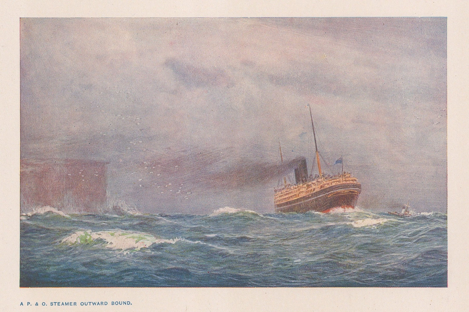 Frank Elias, India - Mumbai / Bombay, P&O Steamer outward bound, 1913