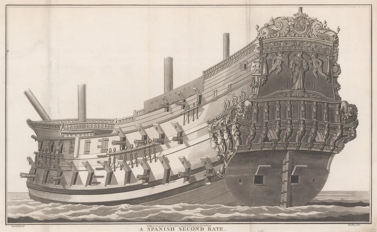 John Charnock, Ships - Spanish Second Rate, 1801