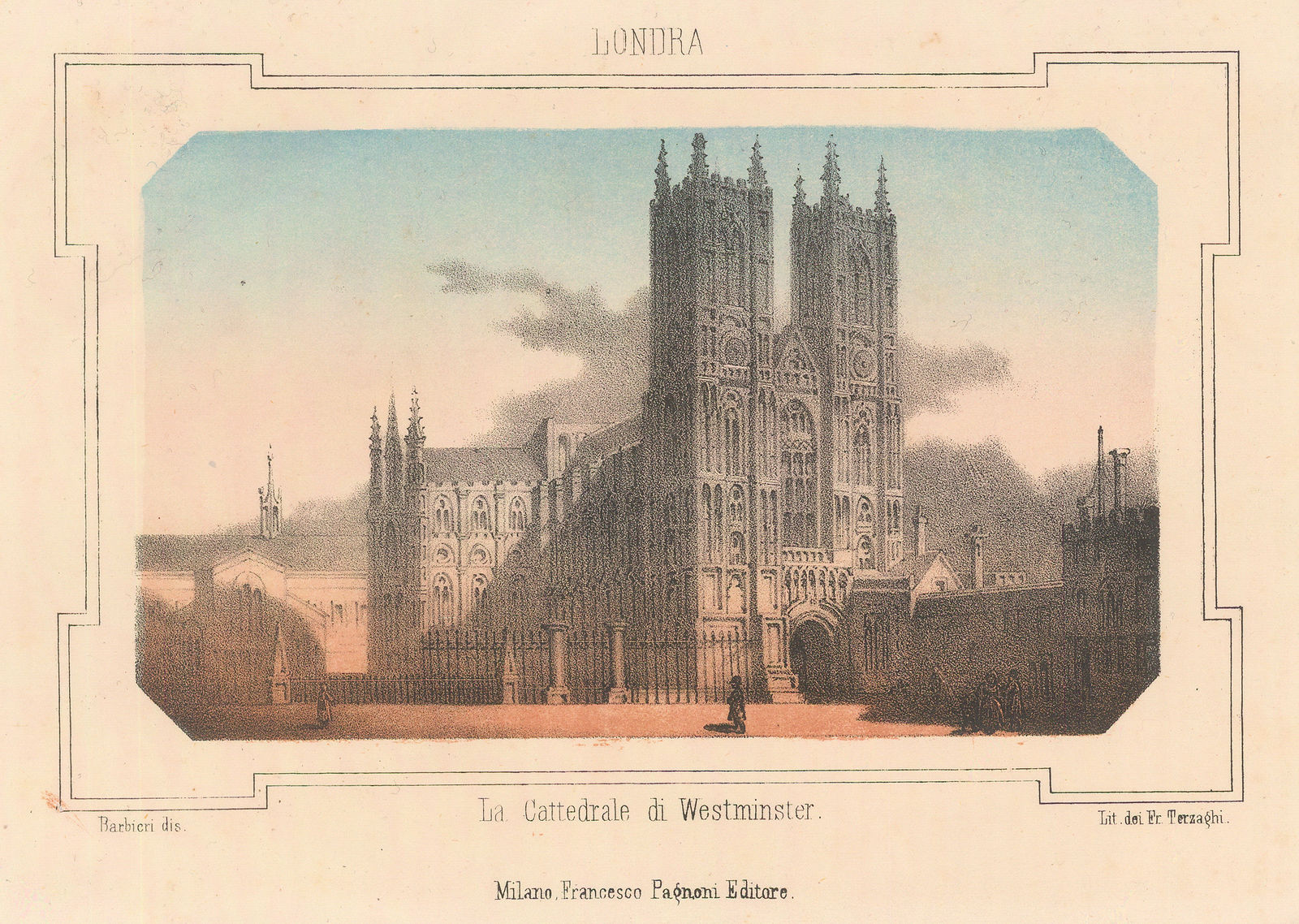 Francesco Pagnoni, London - Westminster Abbey, 1850 c.