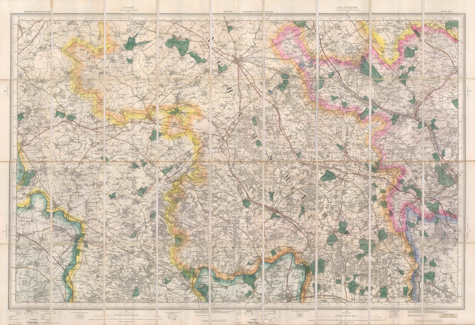 Ordnance Survey, The Country around High Wycombe, 1895