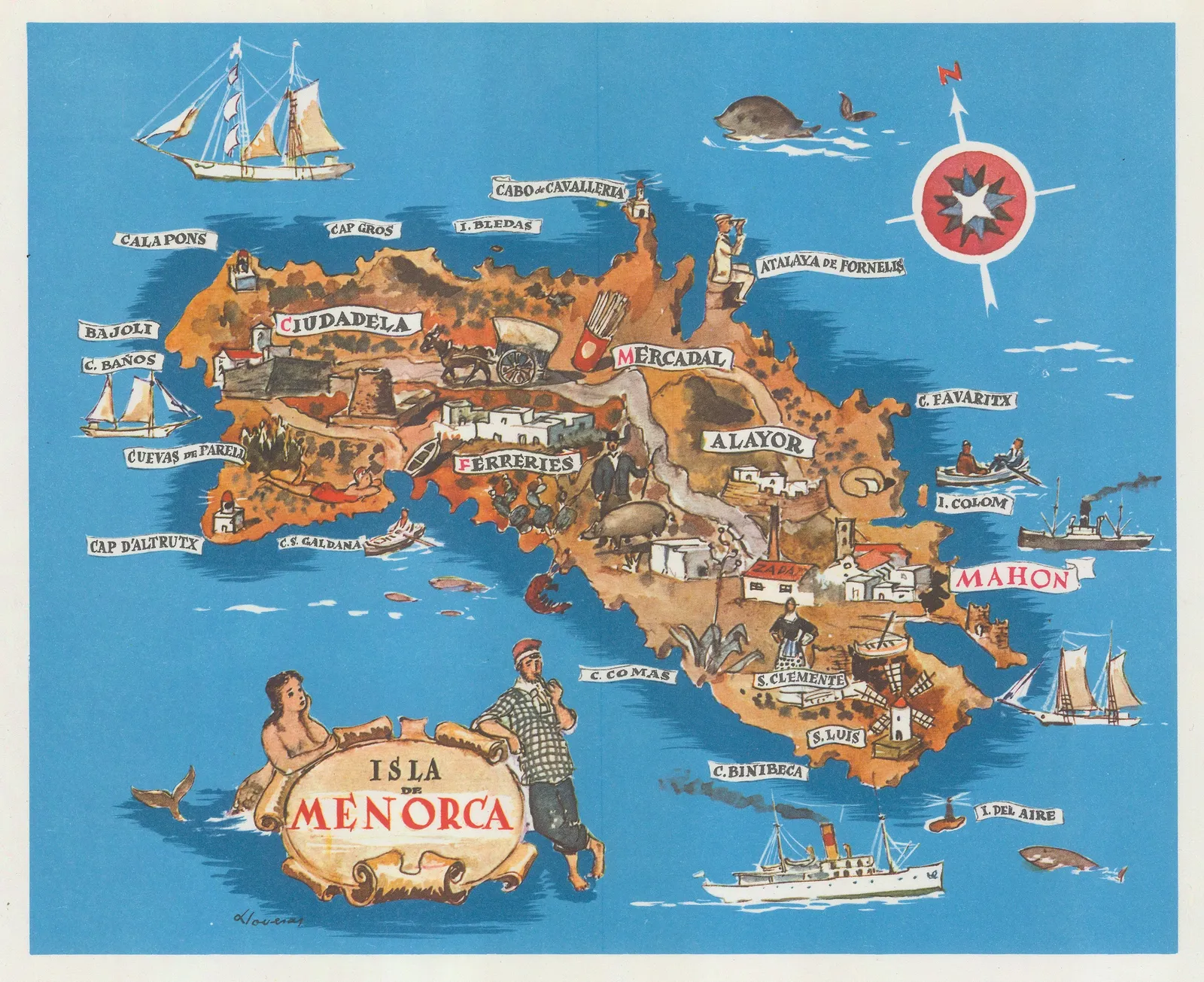 R. Dolcet, Menorca, 1950