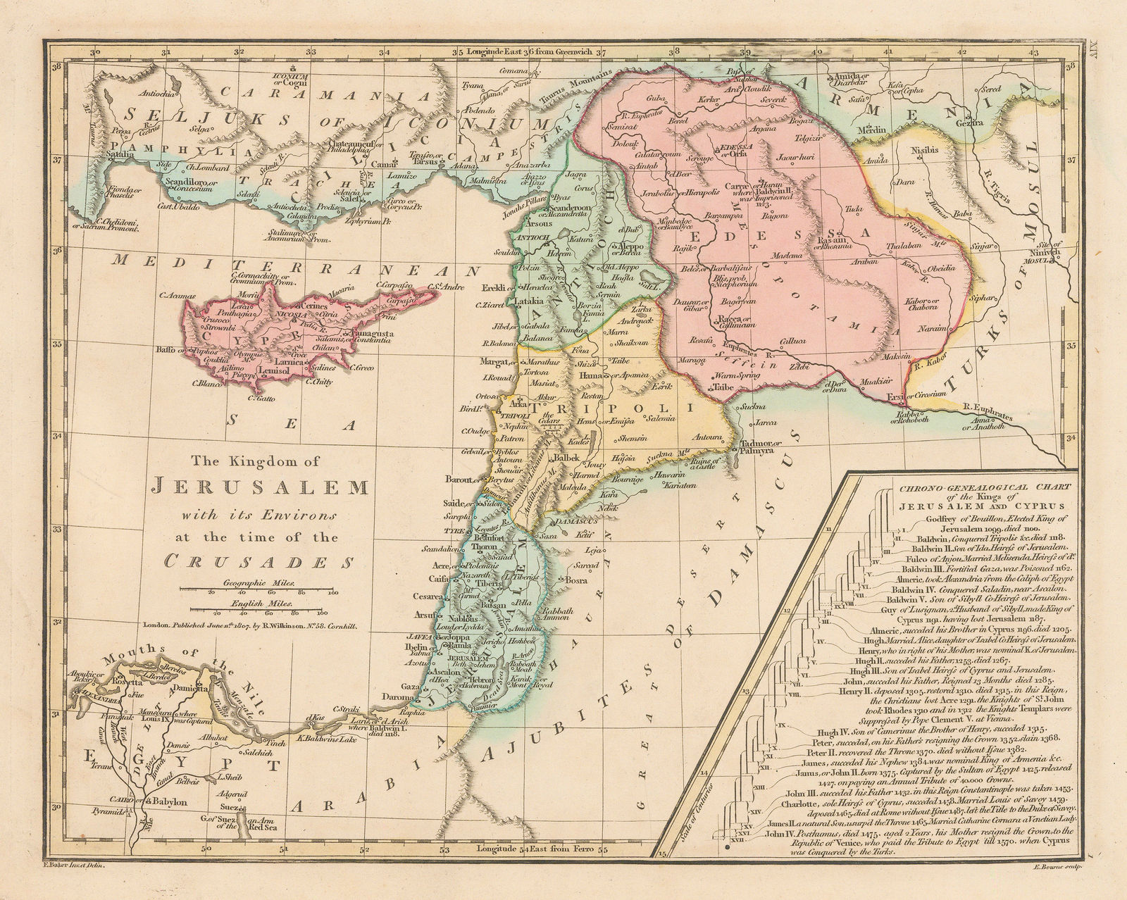 Robert Wilkinson, Kingdom of Jerusalem, 1807