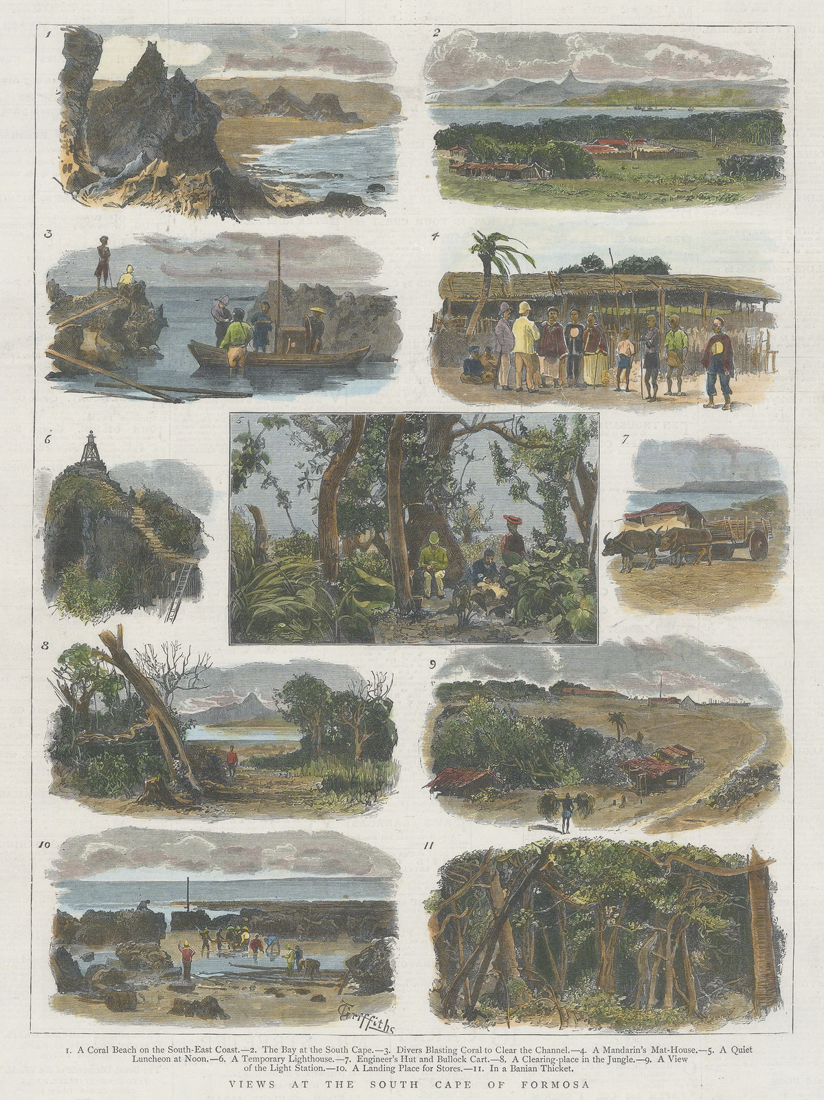 The Graphic Magazine, Taiwan - South Cape (Cape Eluanbi), 1883