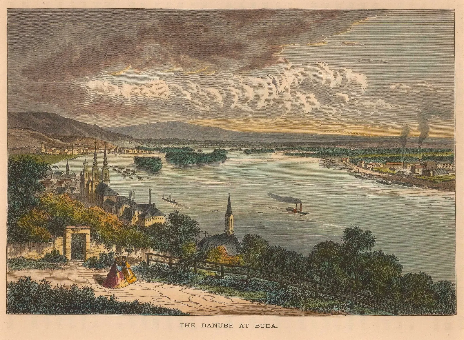 Picturesque Europe, Hungary - Budapest, 1870 c.