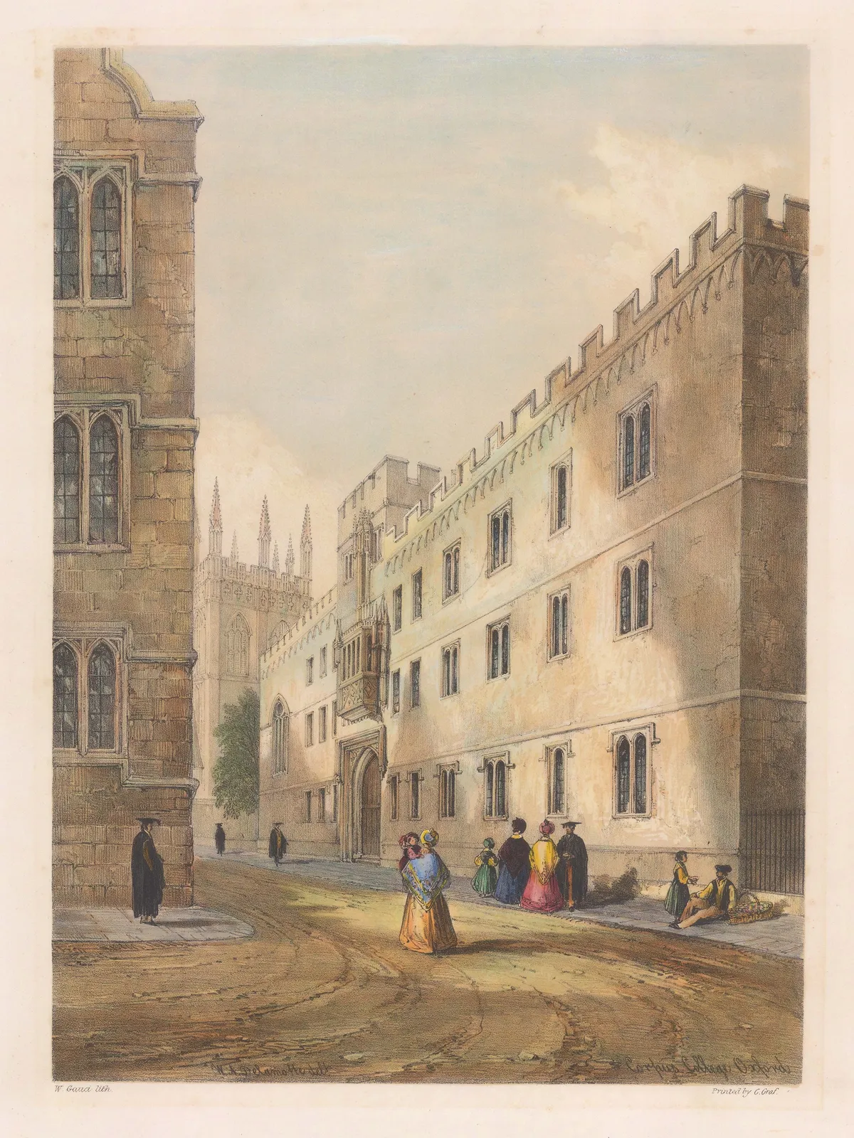 William Delamotte, Oxford University - Corpus Christi College, 1840