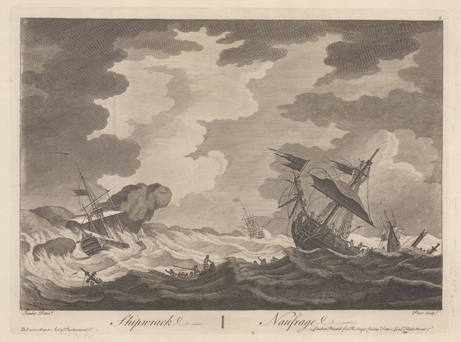 Robert Sayer, Ships at Sea - Set of Four, 1774