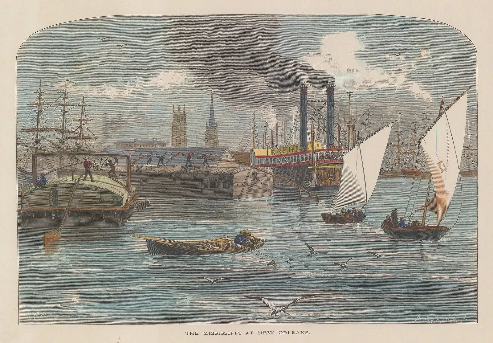 Picturesque America, Louisiana - New Orleans, 1874