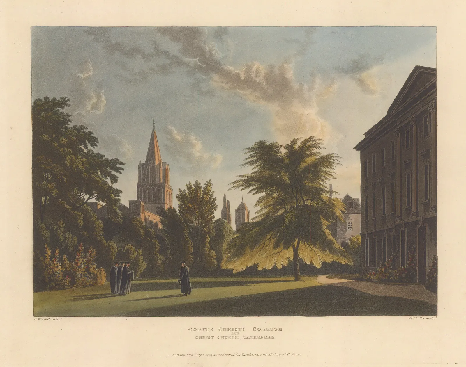 Rudolph Ackermann, Oxford University - Corpus Christi College, 1814 c.