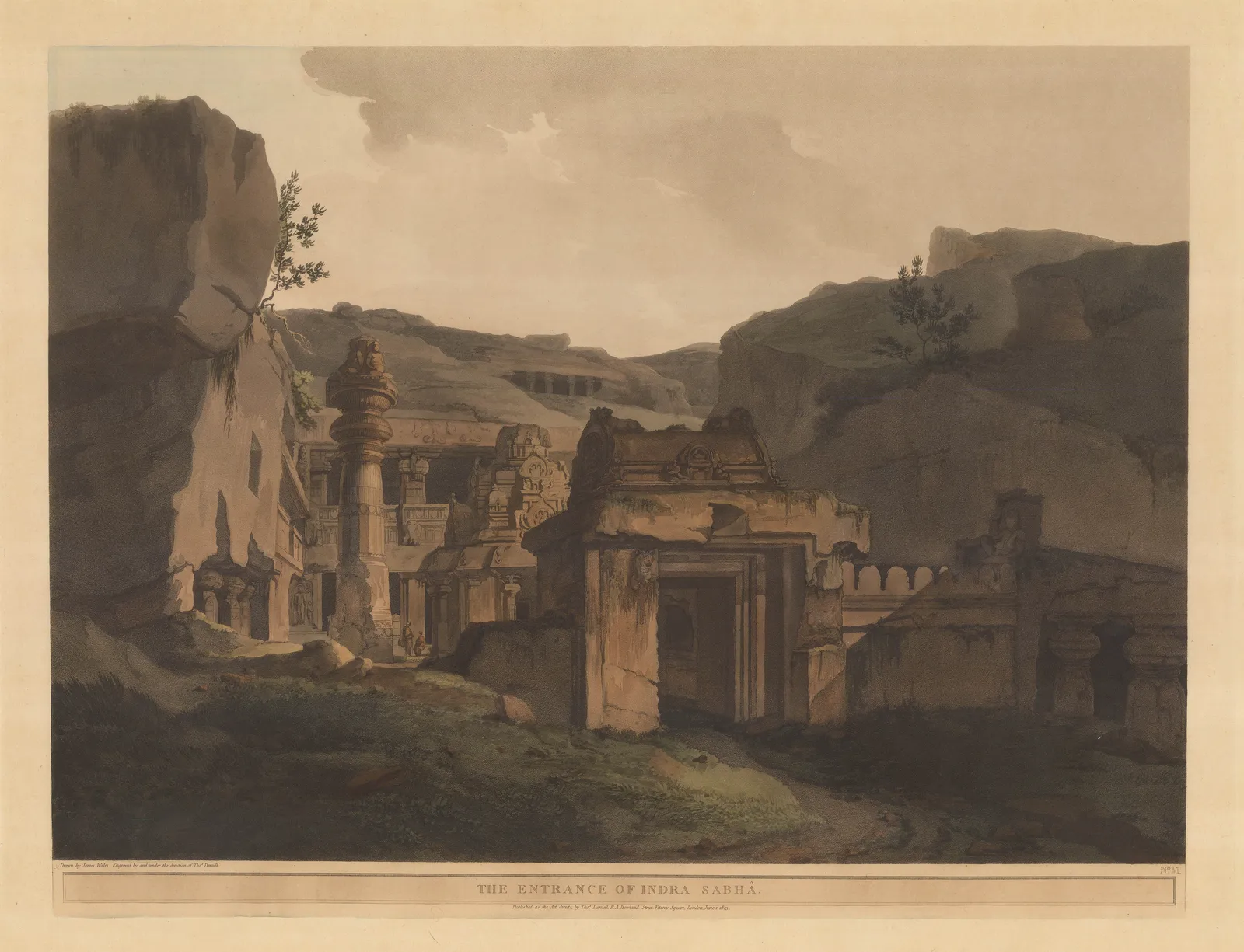 Thomas & William Daniell, India - Maharashtra, Indra Sabha Jain Temple, 1803