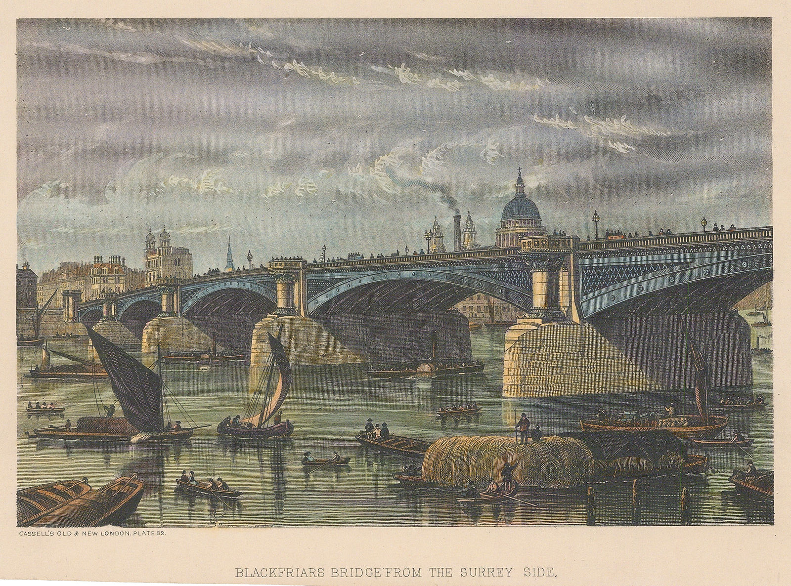 John Cassell, London - Blackfriars Bridge, 1883 c.