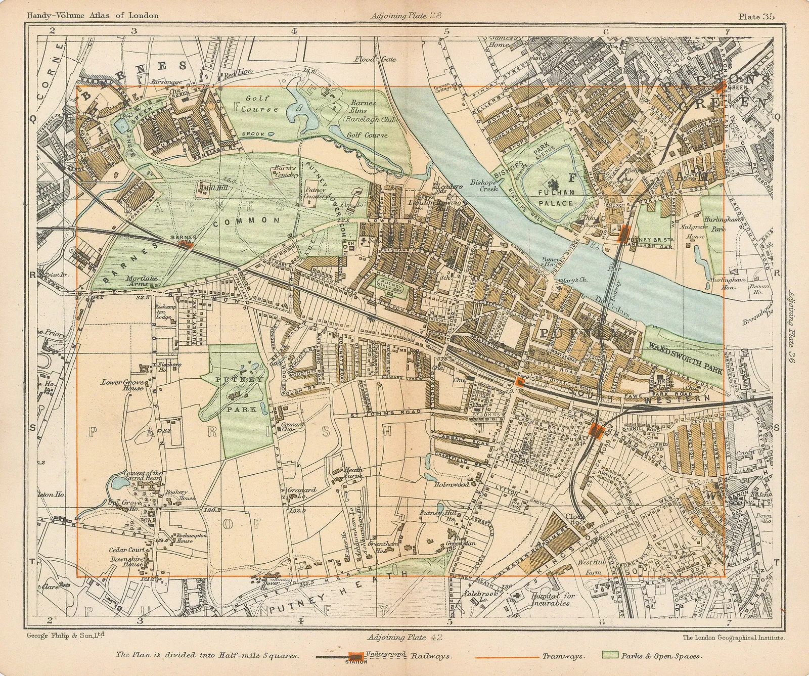 George Philip & Son Ltd., Putney & Barnes, 1904