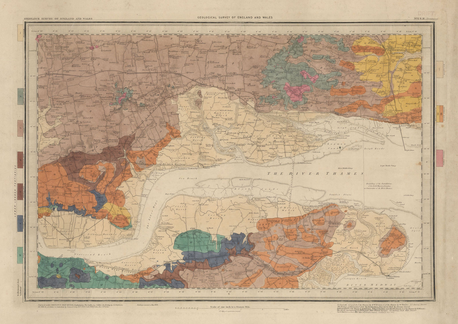 Ordnance Survey, Geological Survey of England and Wales, 1888