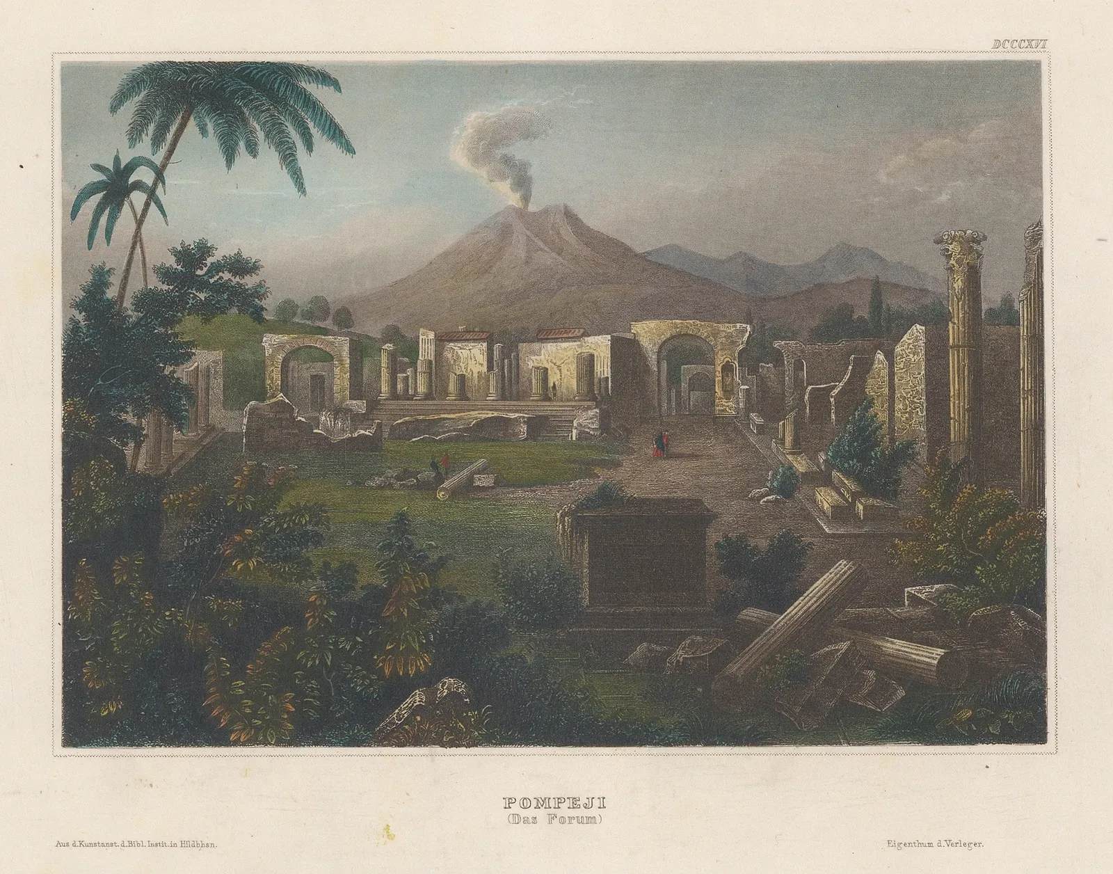 Hermann Meyer, Italy - Pompeii, 1840 c.