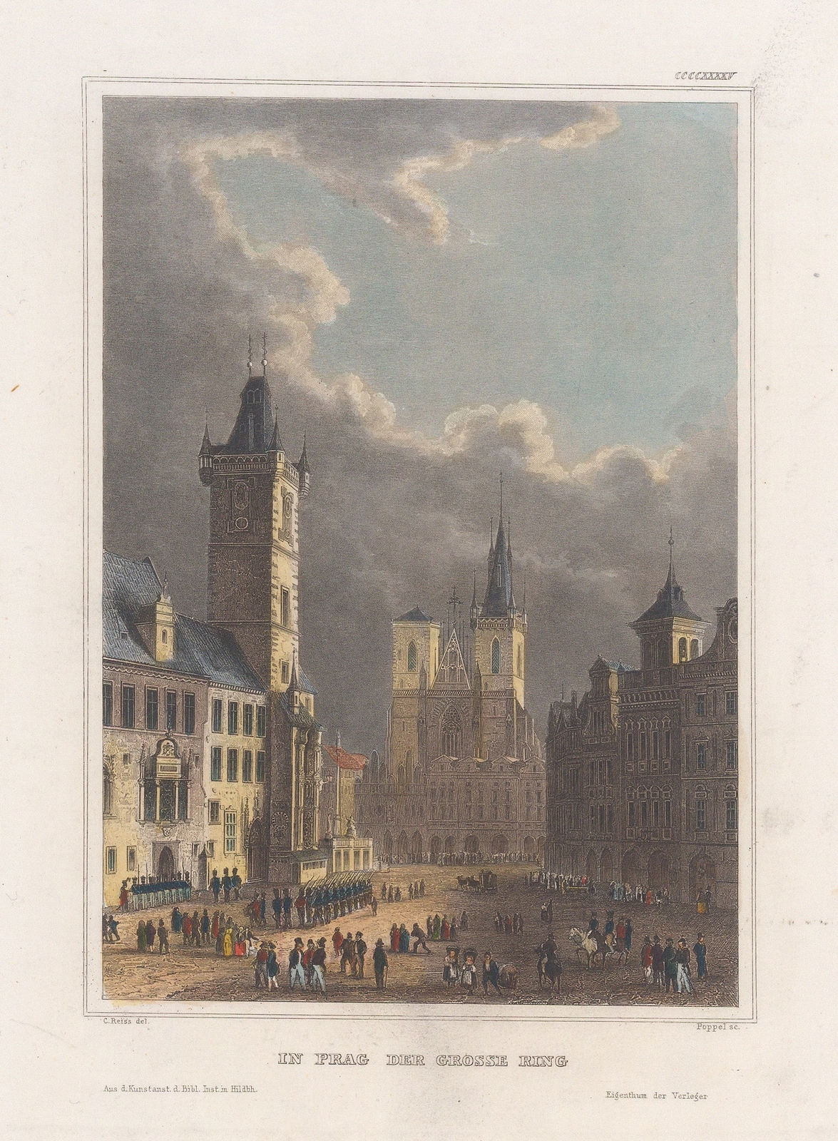 Hermann Meyer, Czech Republic - Prague, Grosser Ring, 1839