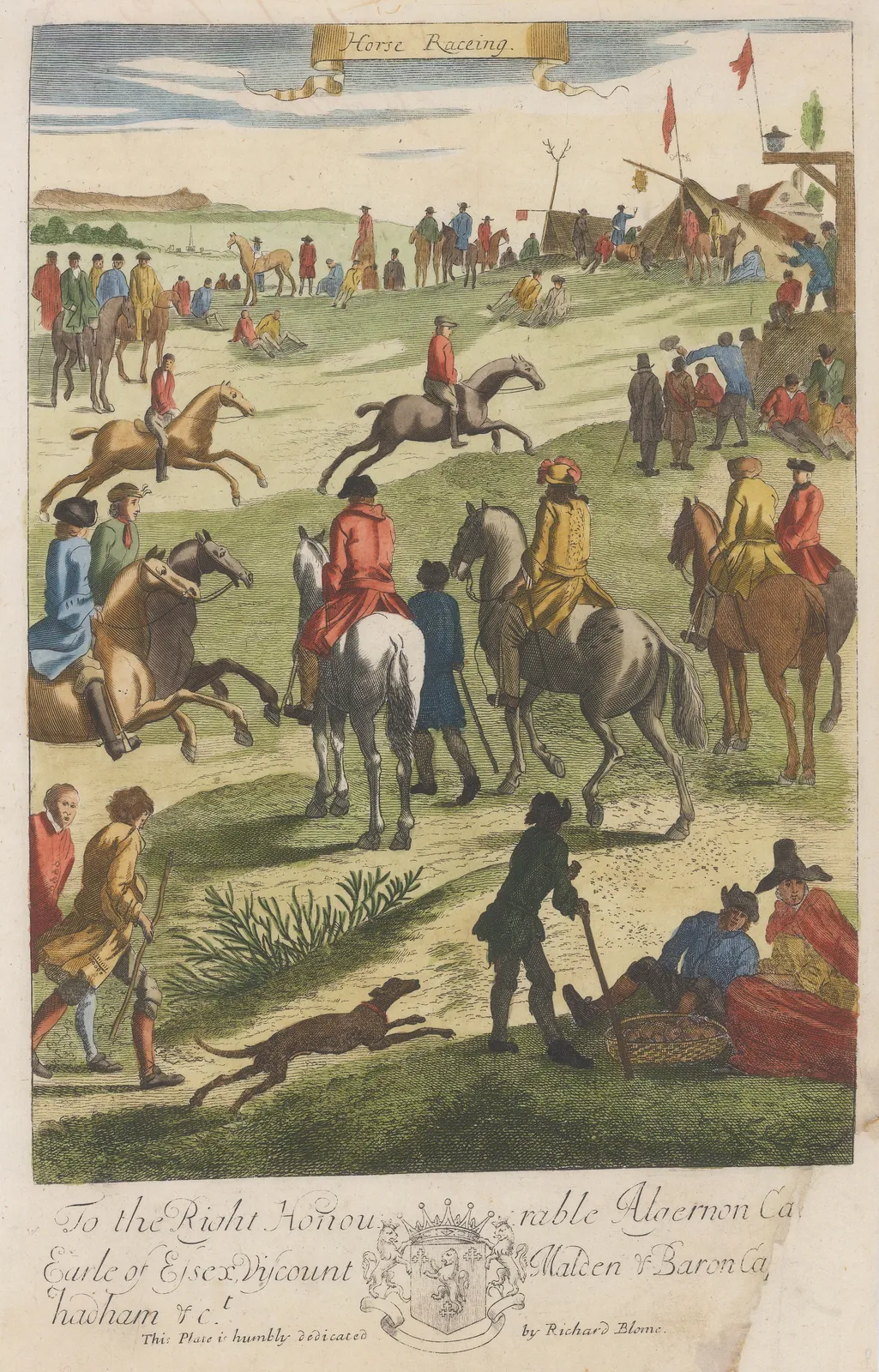 Richard Blome, Horse Racing - Gentlemen's pursuits, 1686 c.