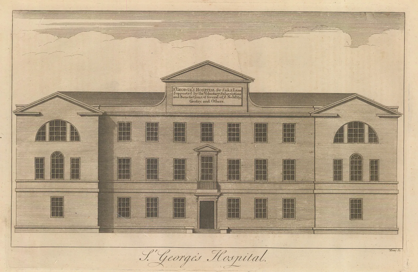 John Stow, London - St. George's Hospital, 1755