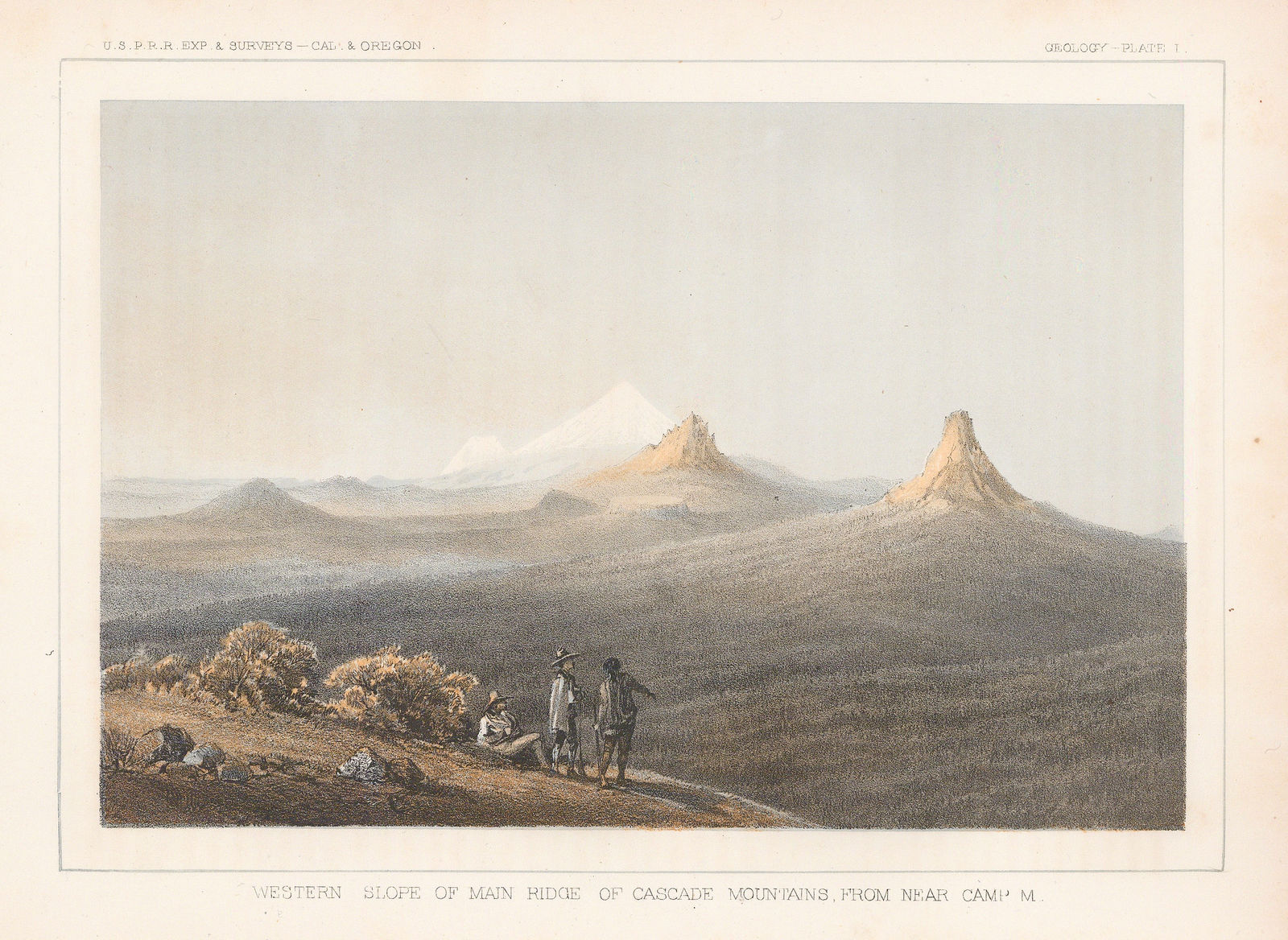 United States Pacific Railroad Expeditions (USPRR), Oregon - Cascade Range, 1855 c.