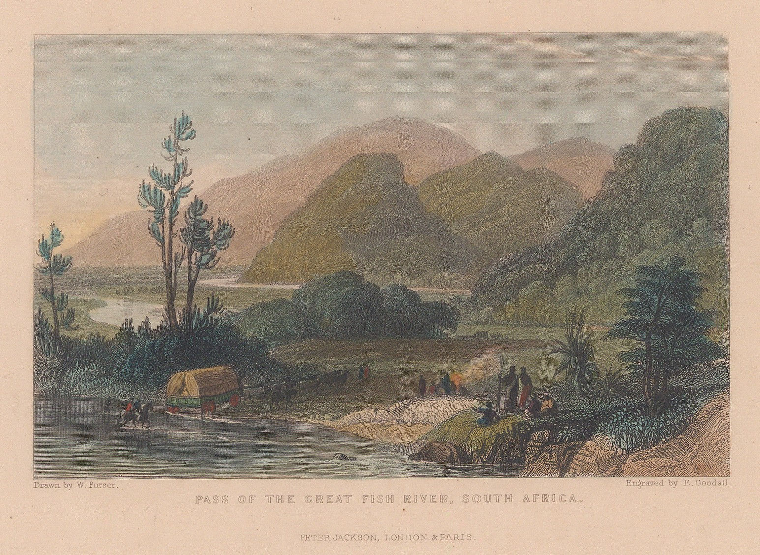 Edward Goodall, South Africa - Great Fish River (Groot-visrivier), 1840 c.