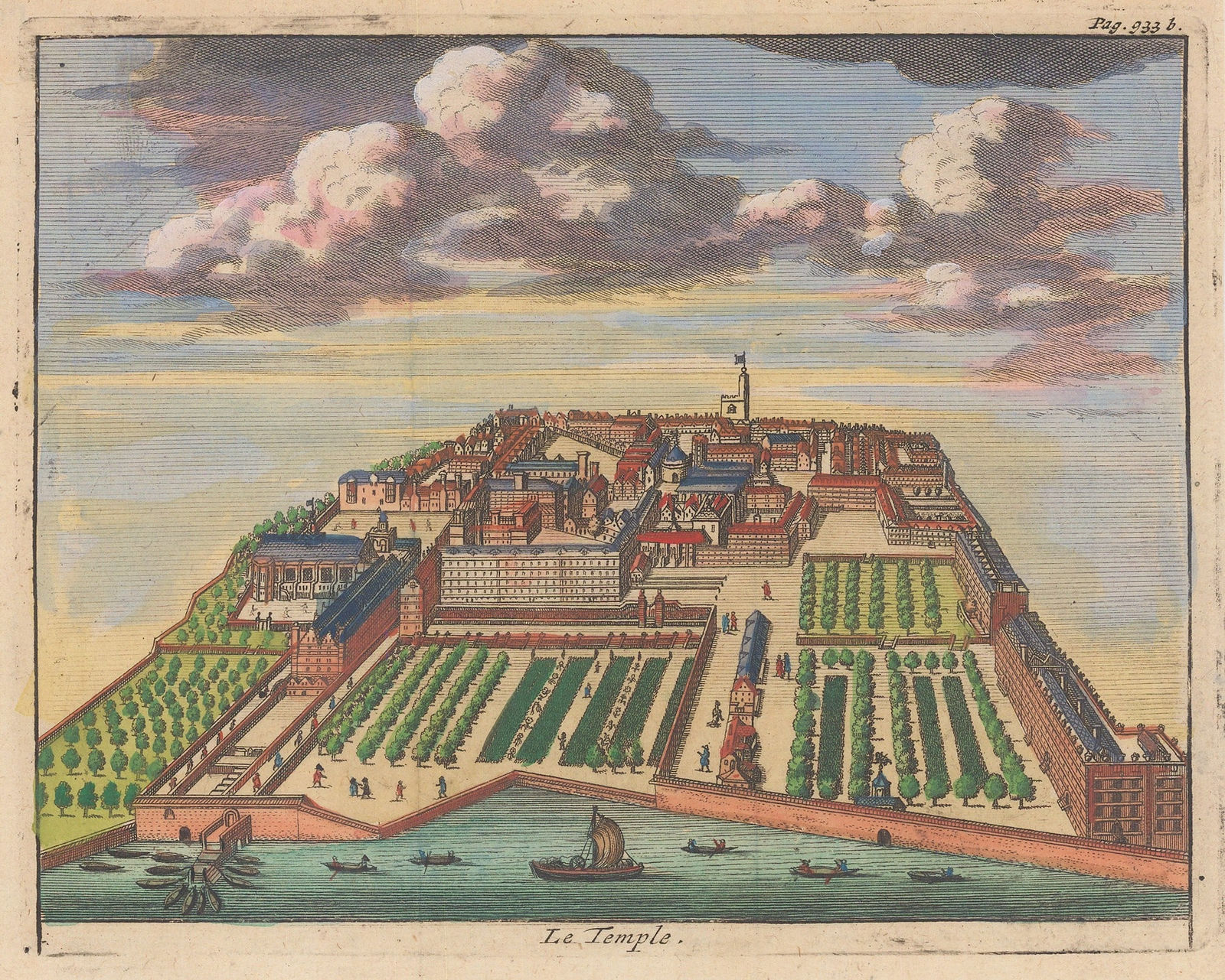 Pieter Van der Aa, London - Temple, 1727