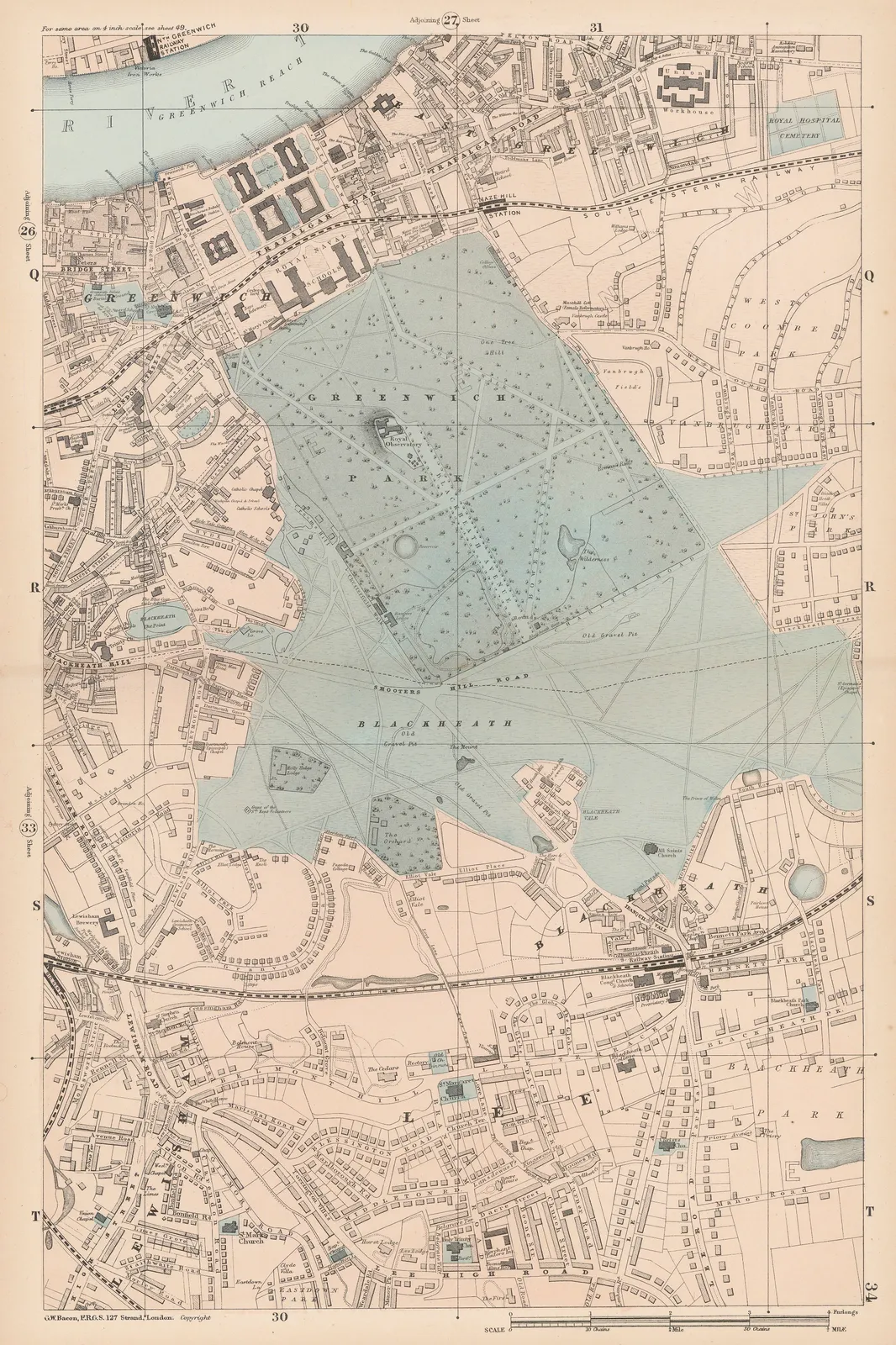 George W. Bacon, Greenwich, Blackheath & Lewisham, 1886