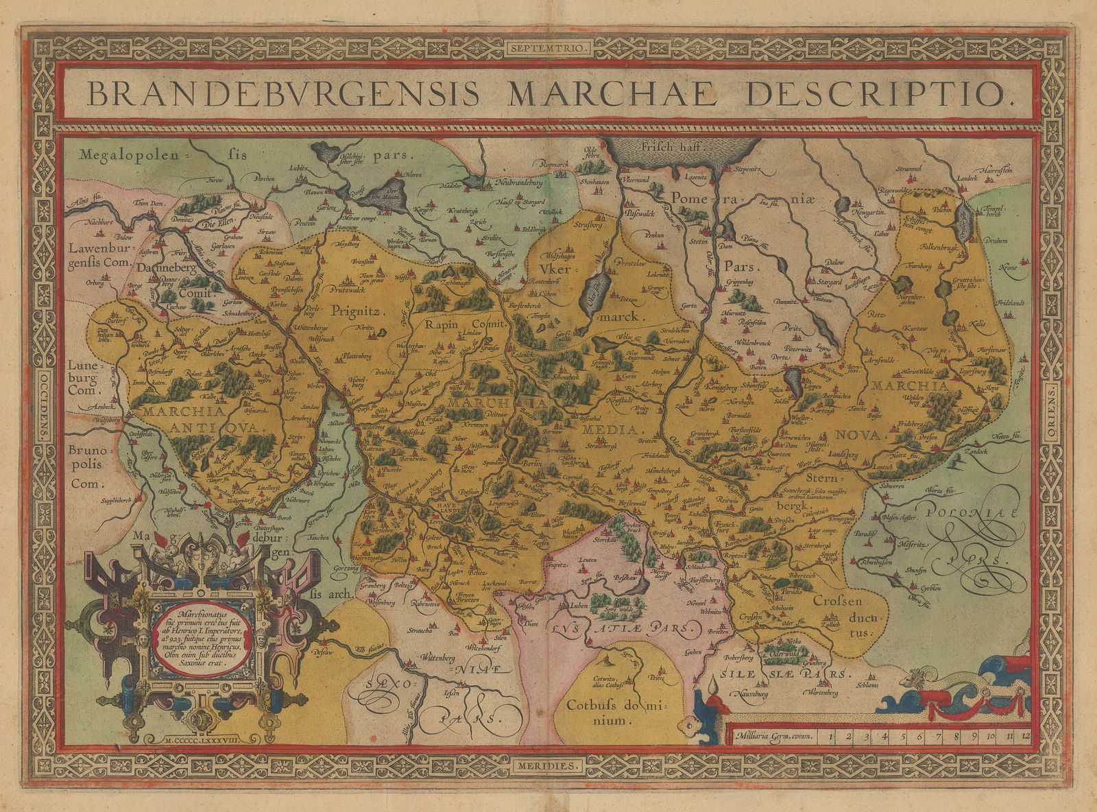 Abraham Ortelius, Electorate of Brandenburg, 1592