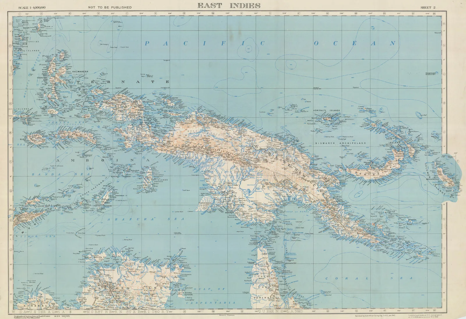 Geographical Section, General Staff (GSGS), New Guinea, 1942
