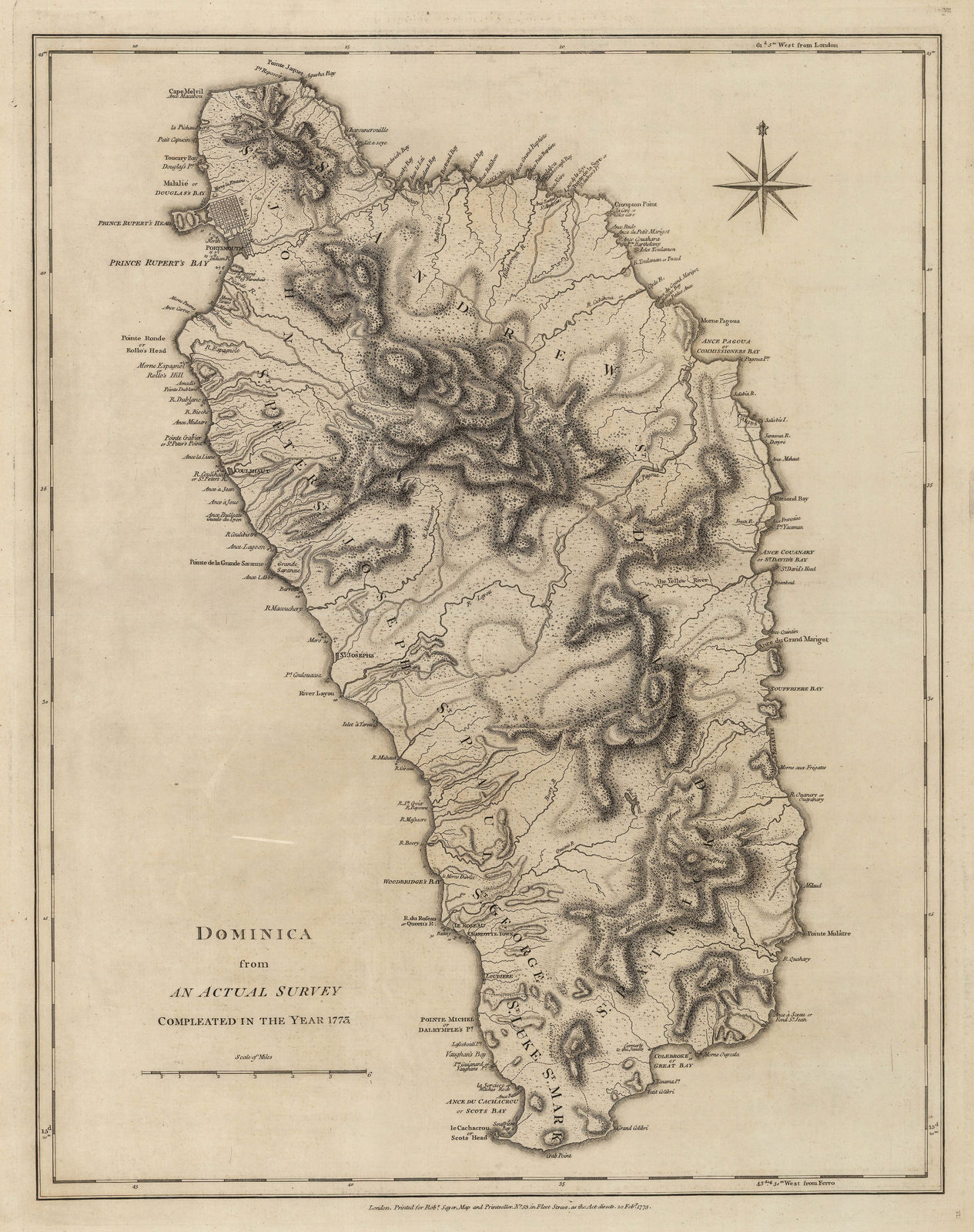 Thomas Jefferys, Dominica, 1775