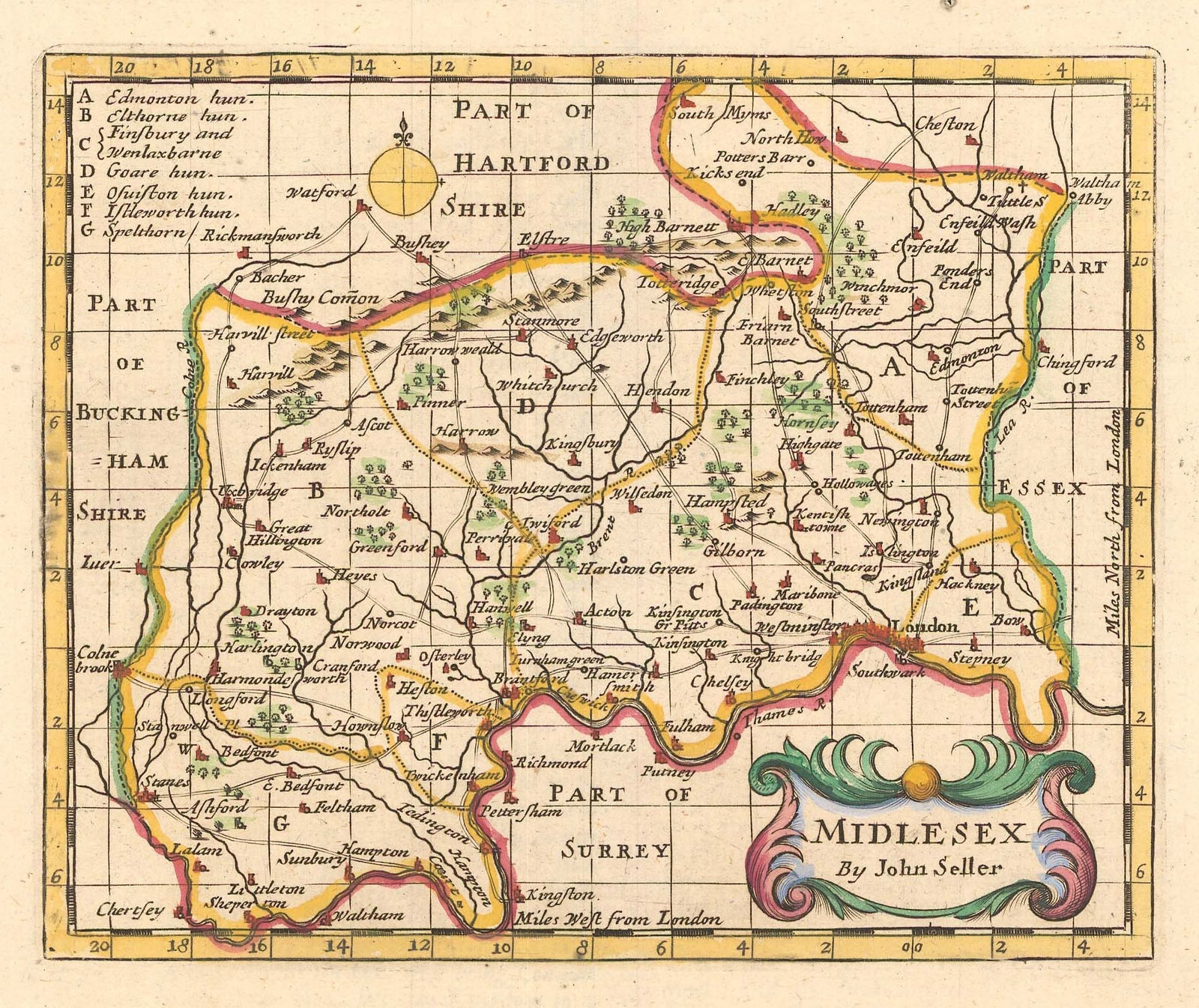 John Seller, Middlesex, 1690 c.