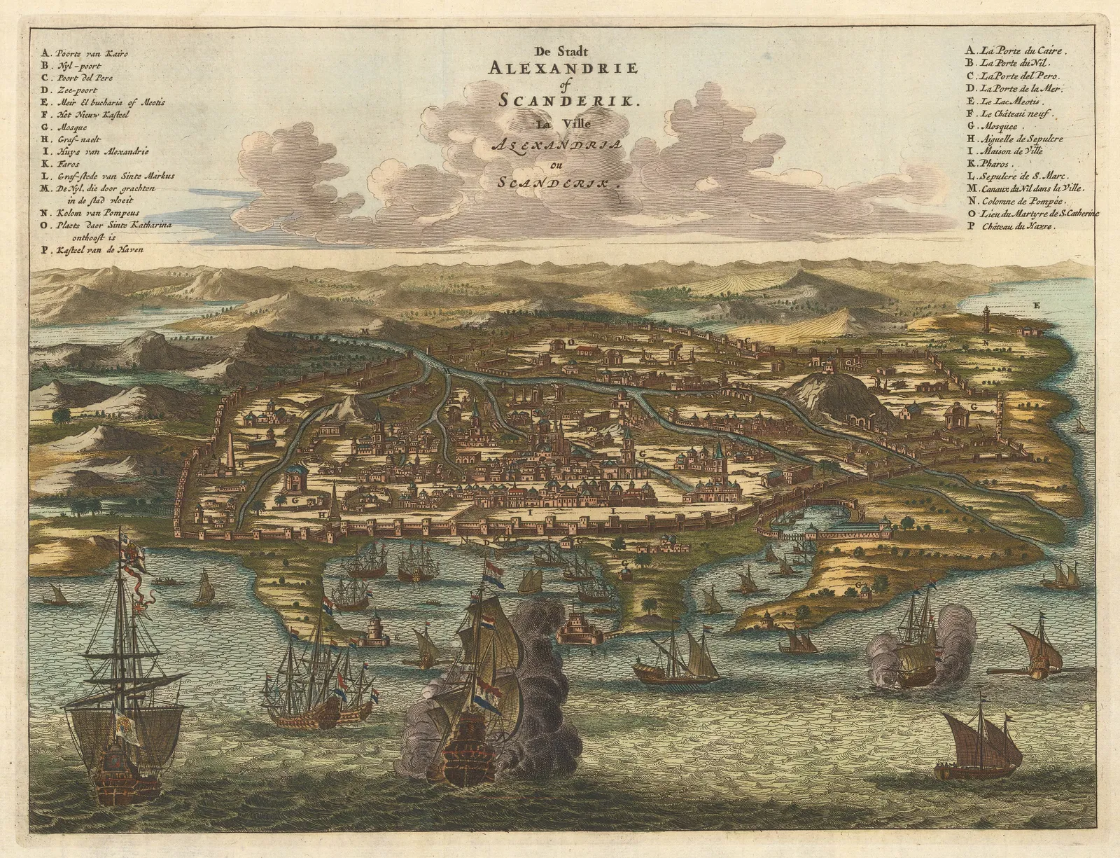 Olfert Dapper, Egypt - Alexandria, 1681 c.