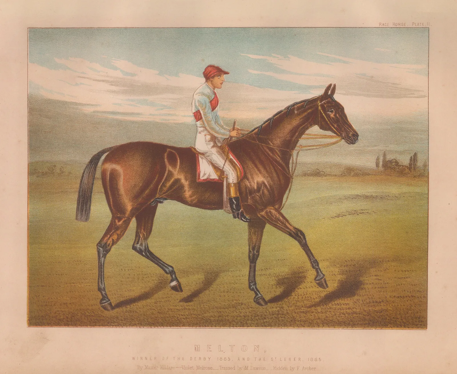 William J. Miles, Horse Racing - Melton and Champion jockey Fred Archer, 1890 c.