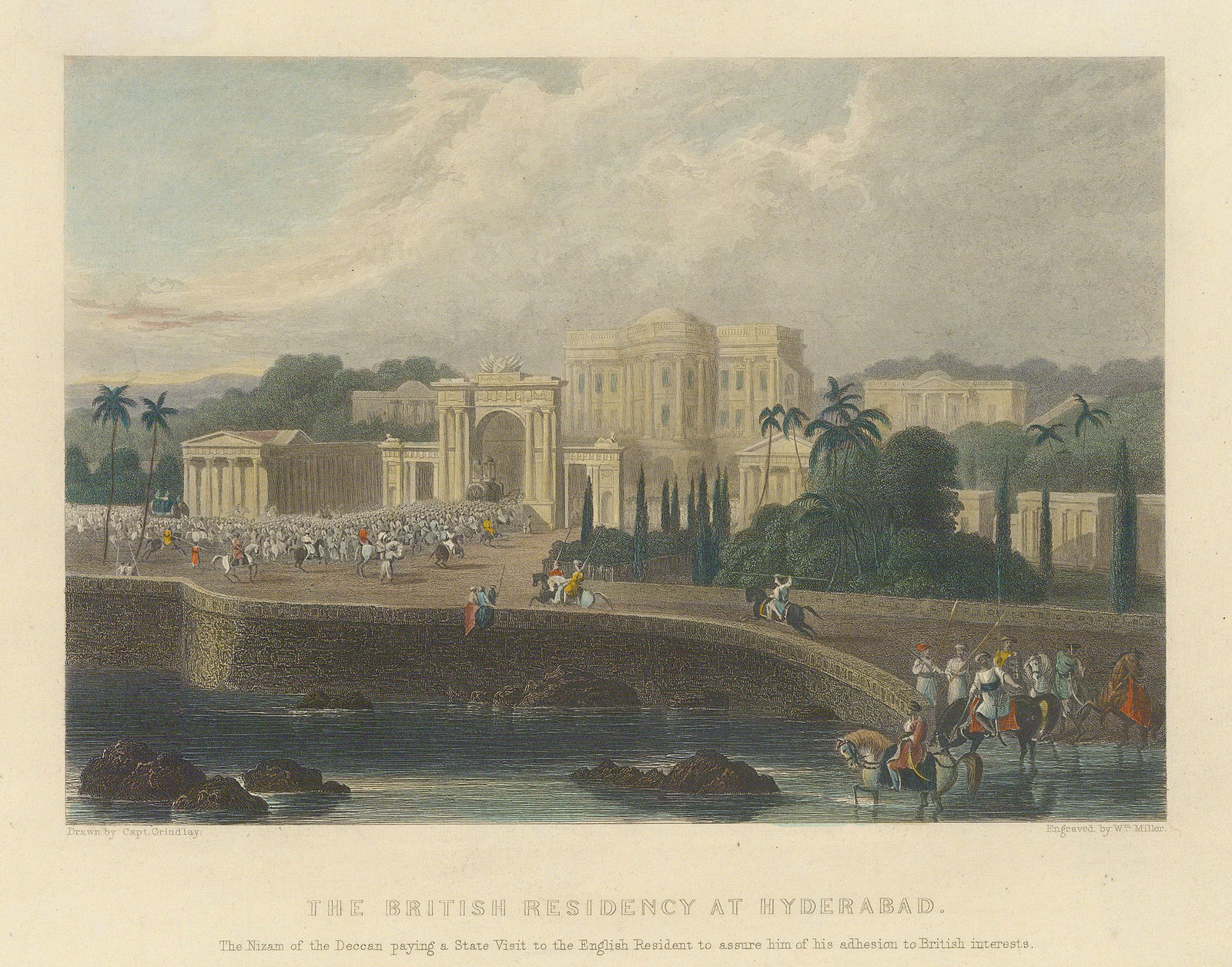 Lt. George White, Hyderabad - The British Residency, 1838