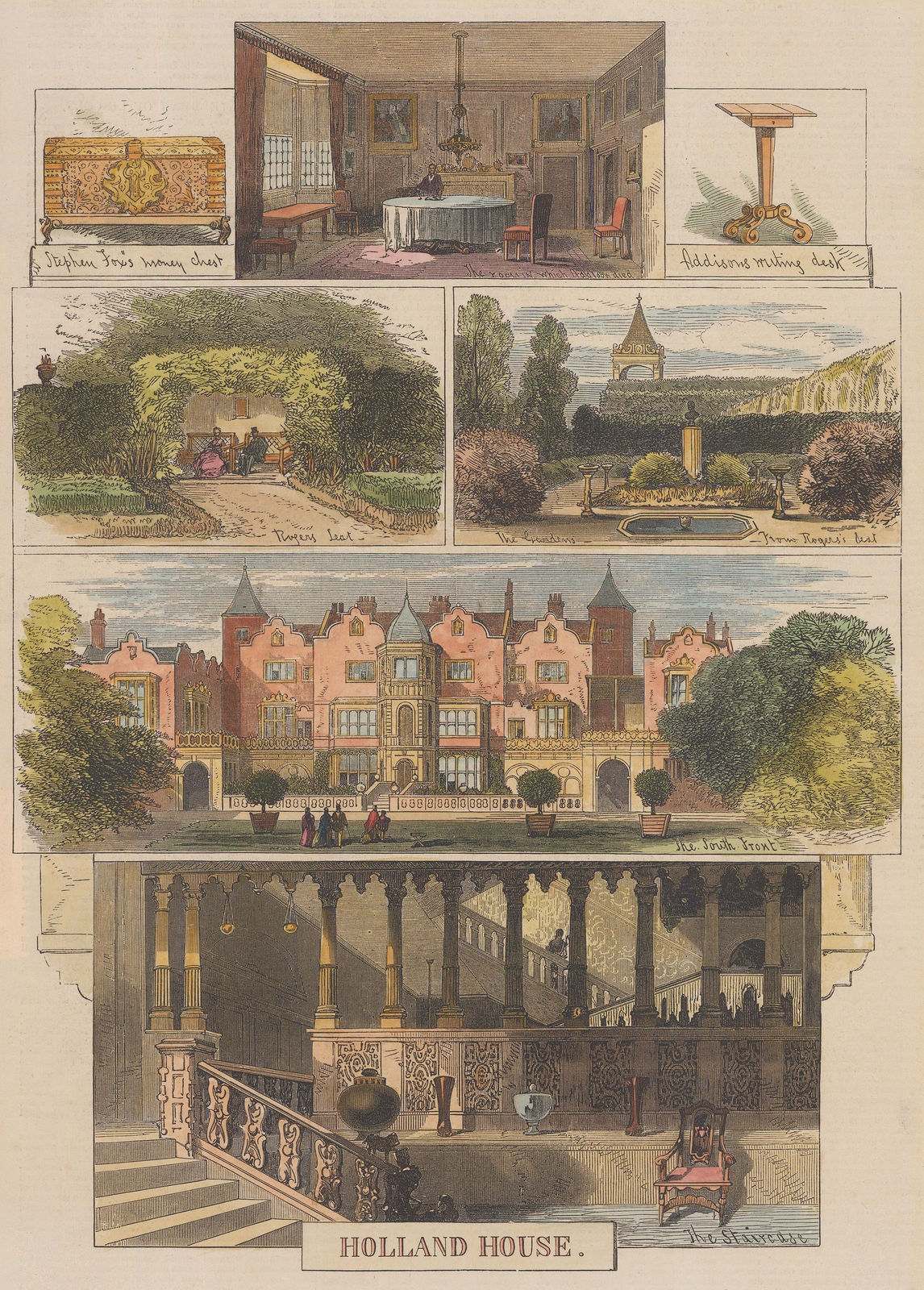 The Graphic Magazine, London - Holland House, 1872