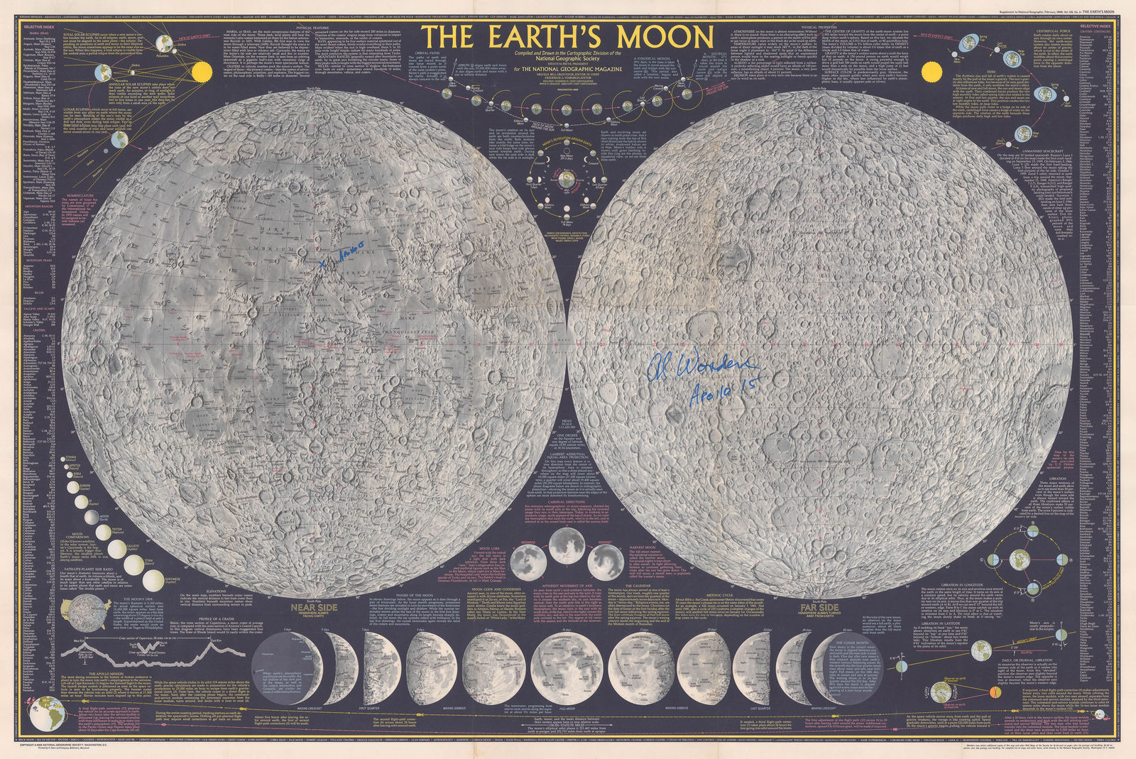 A. Hoen & Company, The Earth's Moon, 1969
