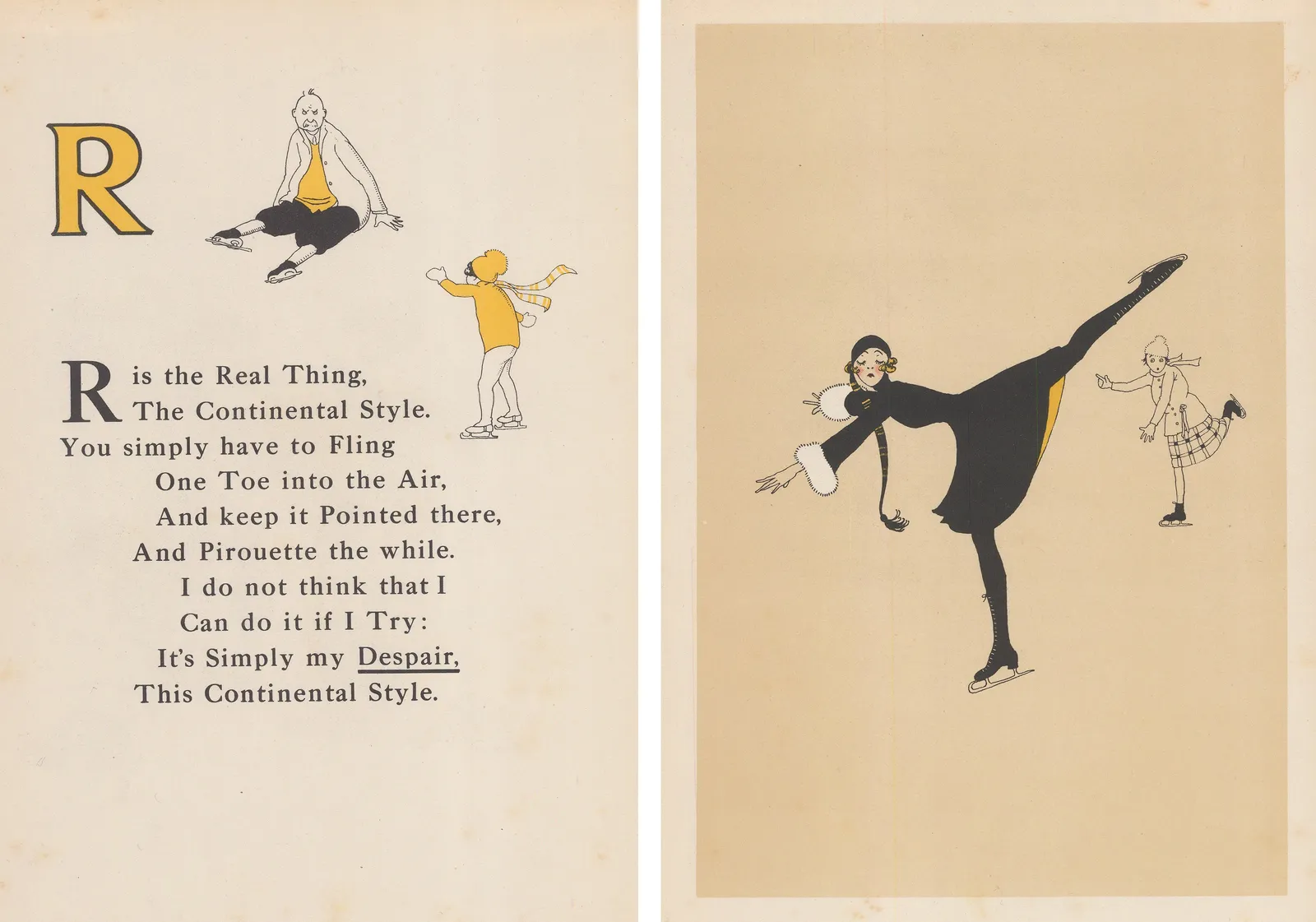 Joyce Dennys, Skiing Alphabet, 1926 c.