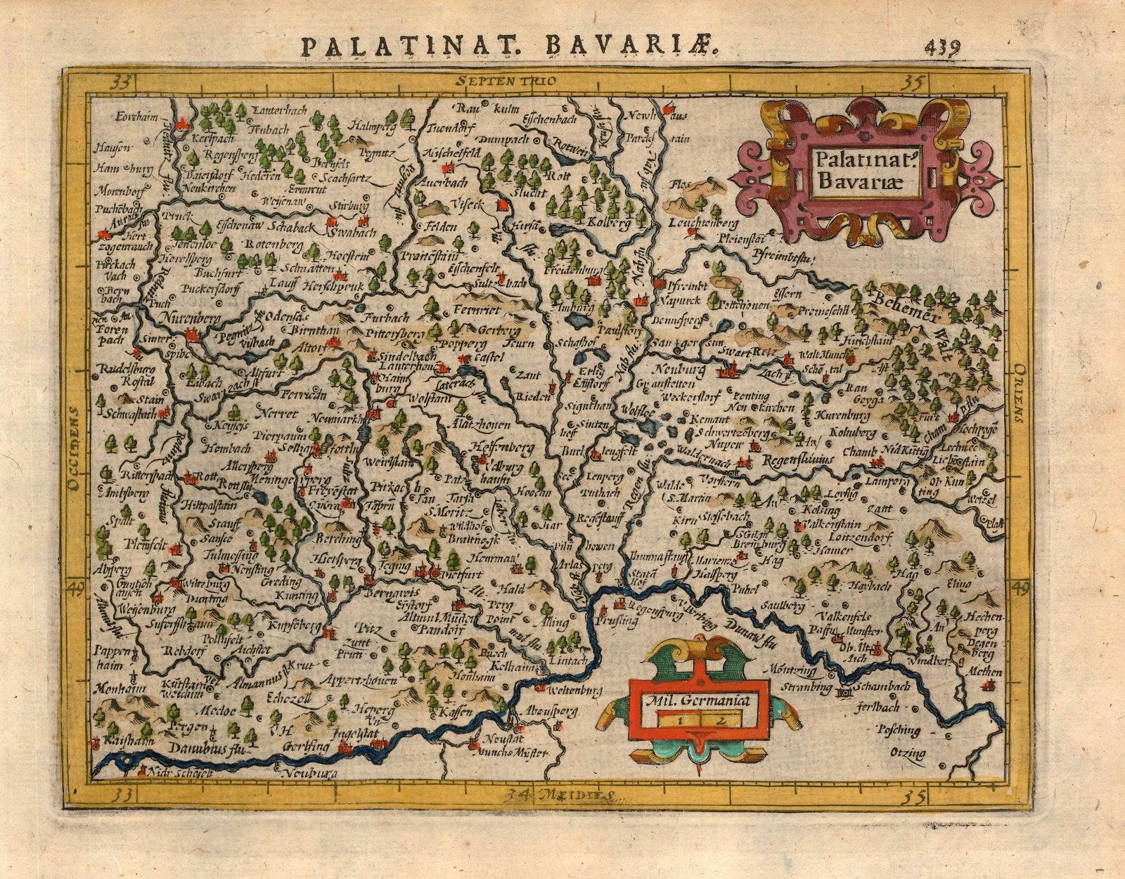 Mercator Hondius, Palatinate of Bavaria., 1621