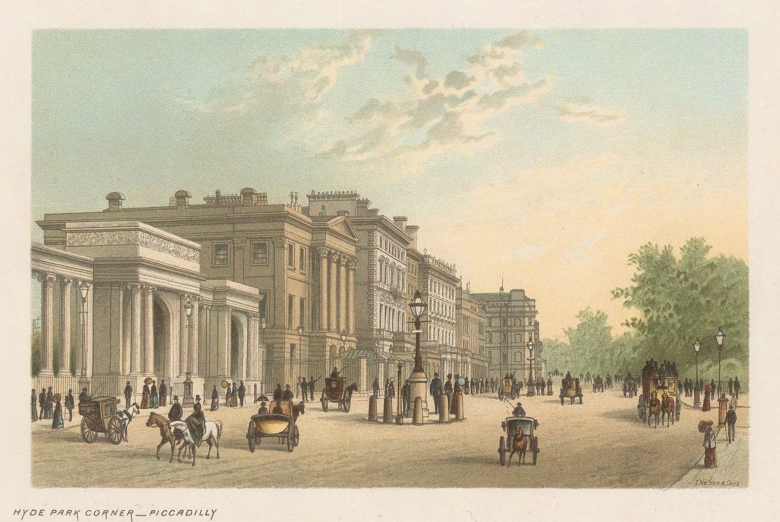 Thomas Nelson, London - Hyde Park Corner, 1889