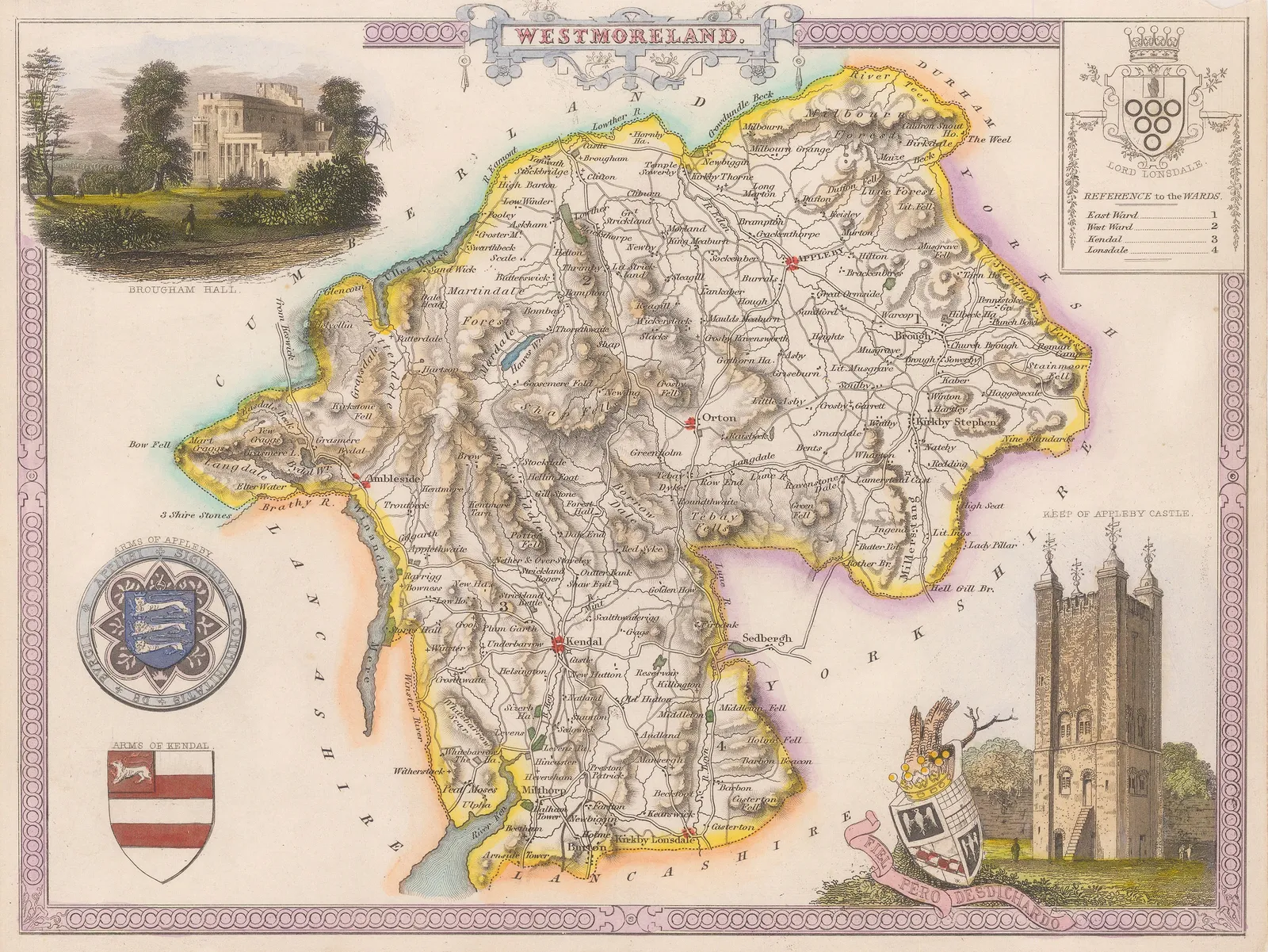 Thomas Moule, Westmoreland, 1840 c.