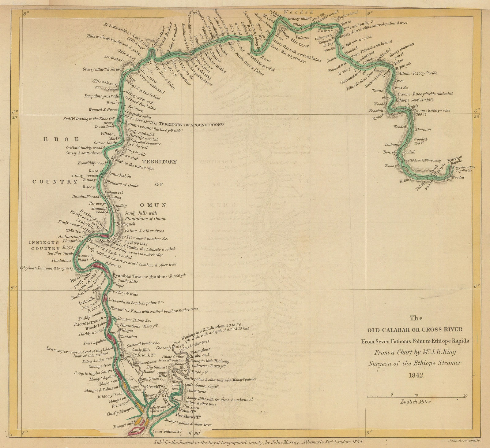 Royal Geographical Society (RGS), The Cross River, Nigeria, 1844