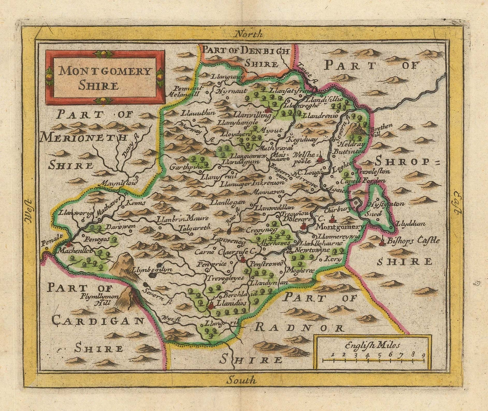 John Seller, Montgomery Shire, 1690 c.