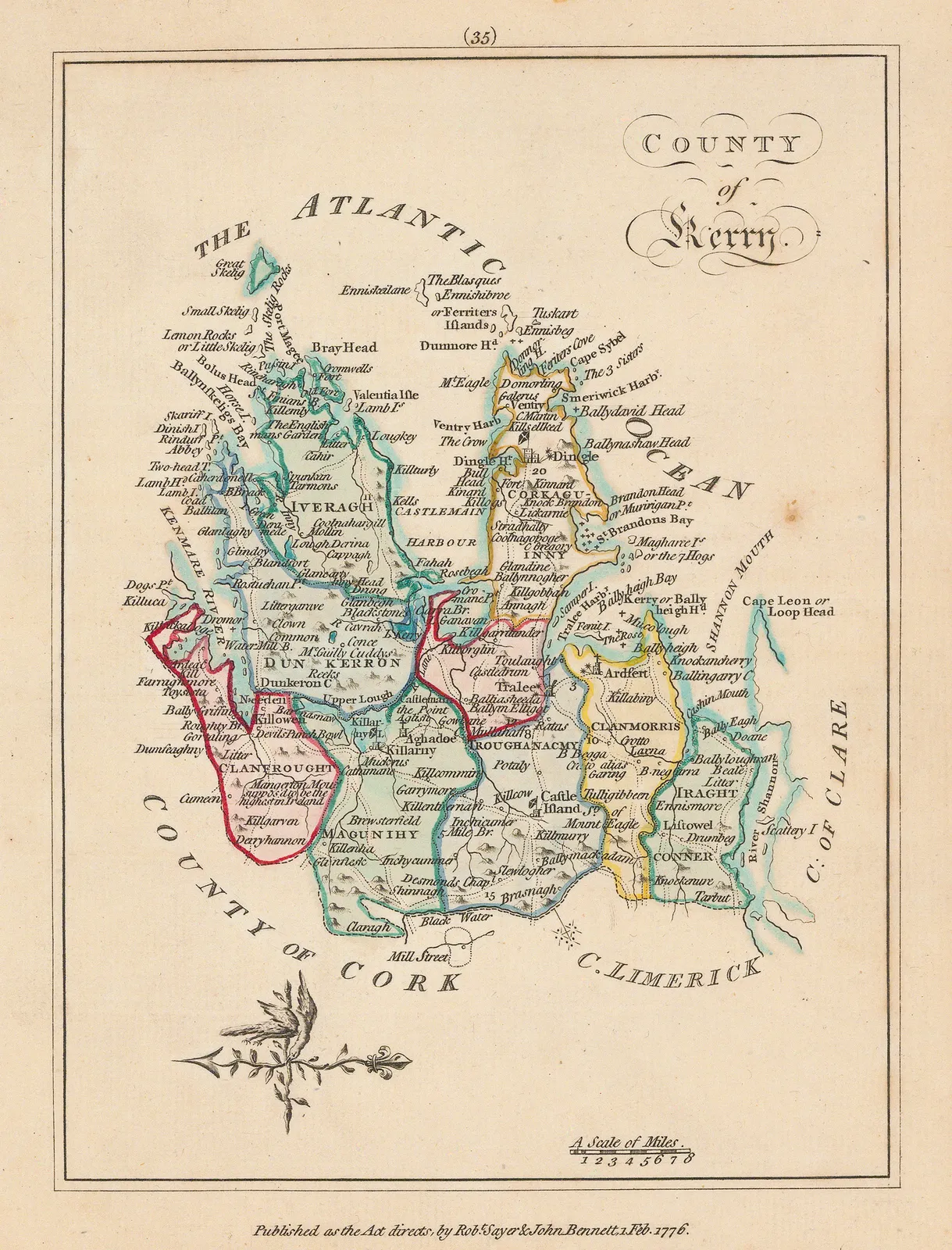 Sayer & Bennett, County Kerry, 1776