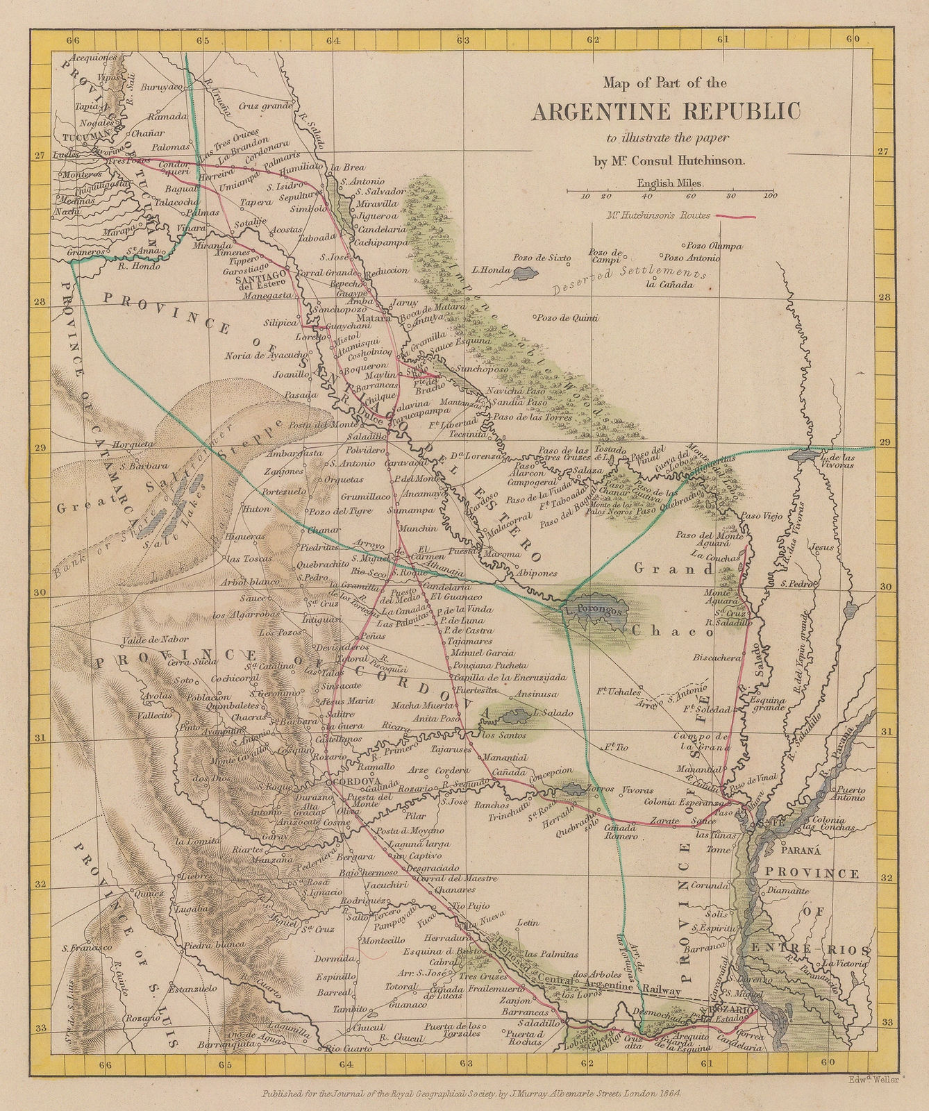 Royal Geographical Society (RGS), Provinces of Entre Rios and Cordova, 1864