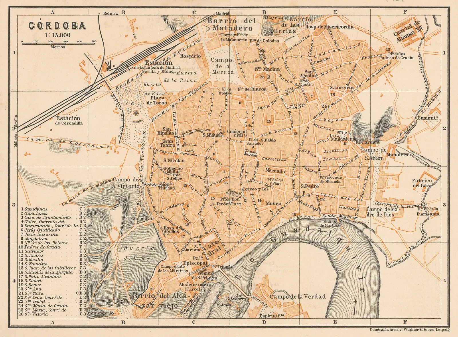 Karl Baedeker, Cordoba, 1908