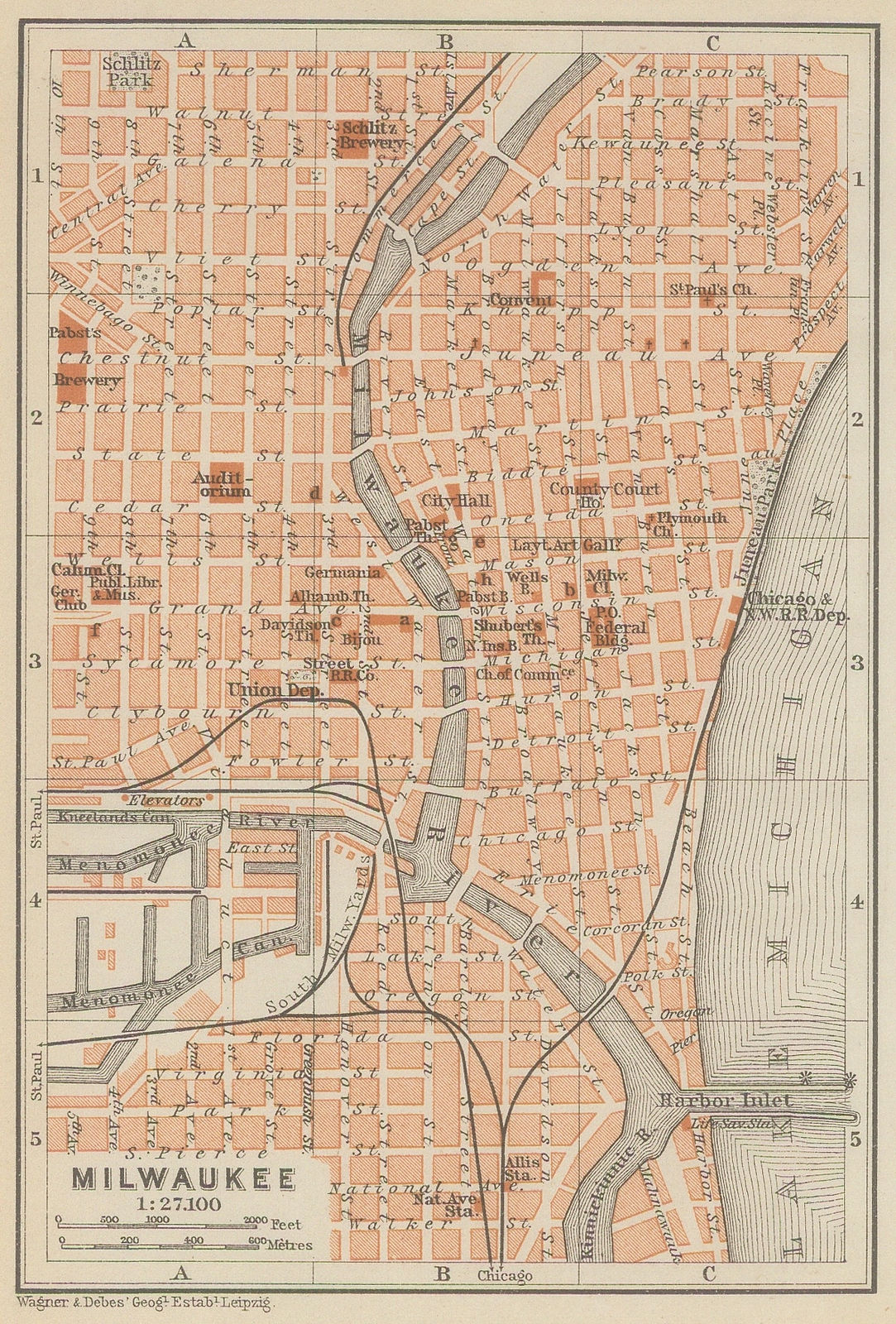 Karl Baedeker, Milwaukee, 1890 c.