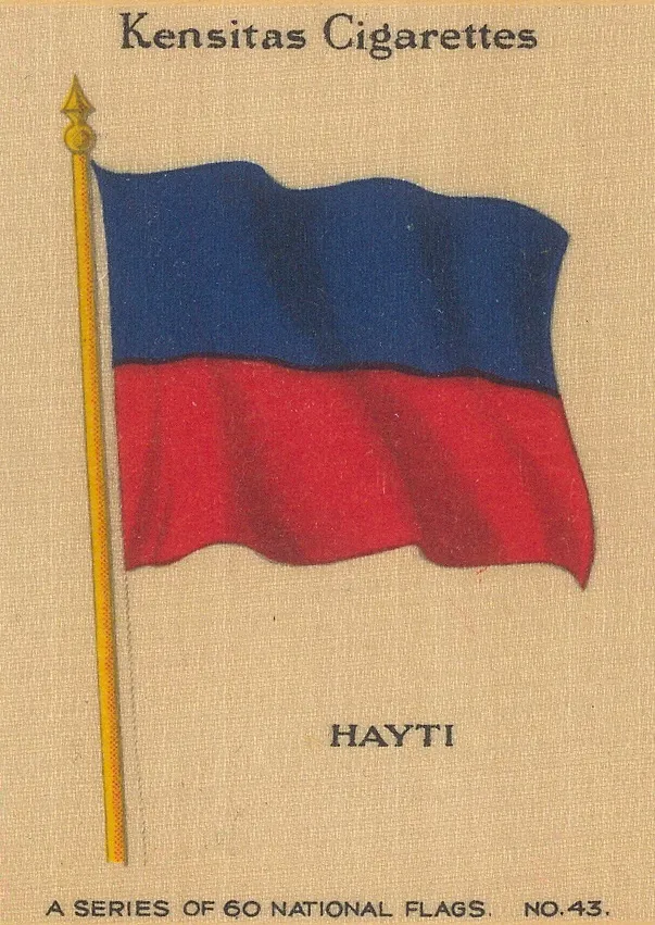 Kensitas Cigarettes, Flags - Haiti, 1920 c.