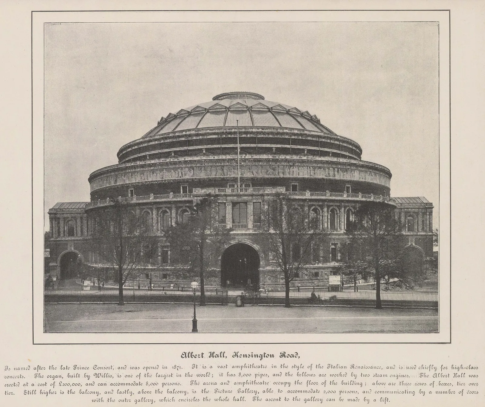 Anonymous, London - Royal Albert Hall, 1890 c.