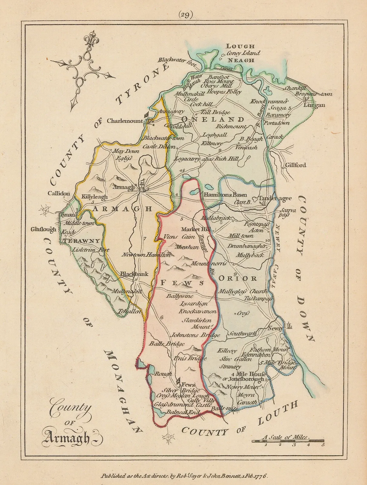 Sayer & Bennett, County Armagh, 1776