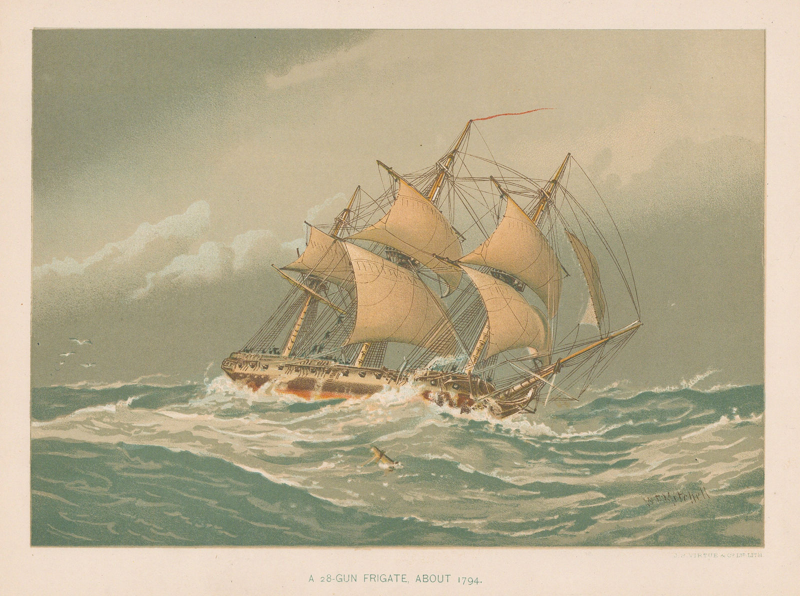 Lt. C.R. Low, Royal Navy - Frigate, 1895