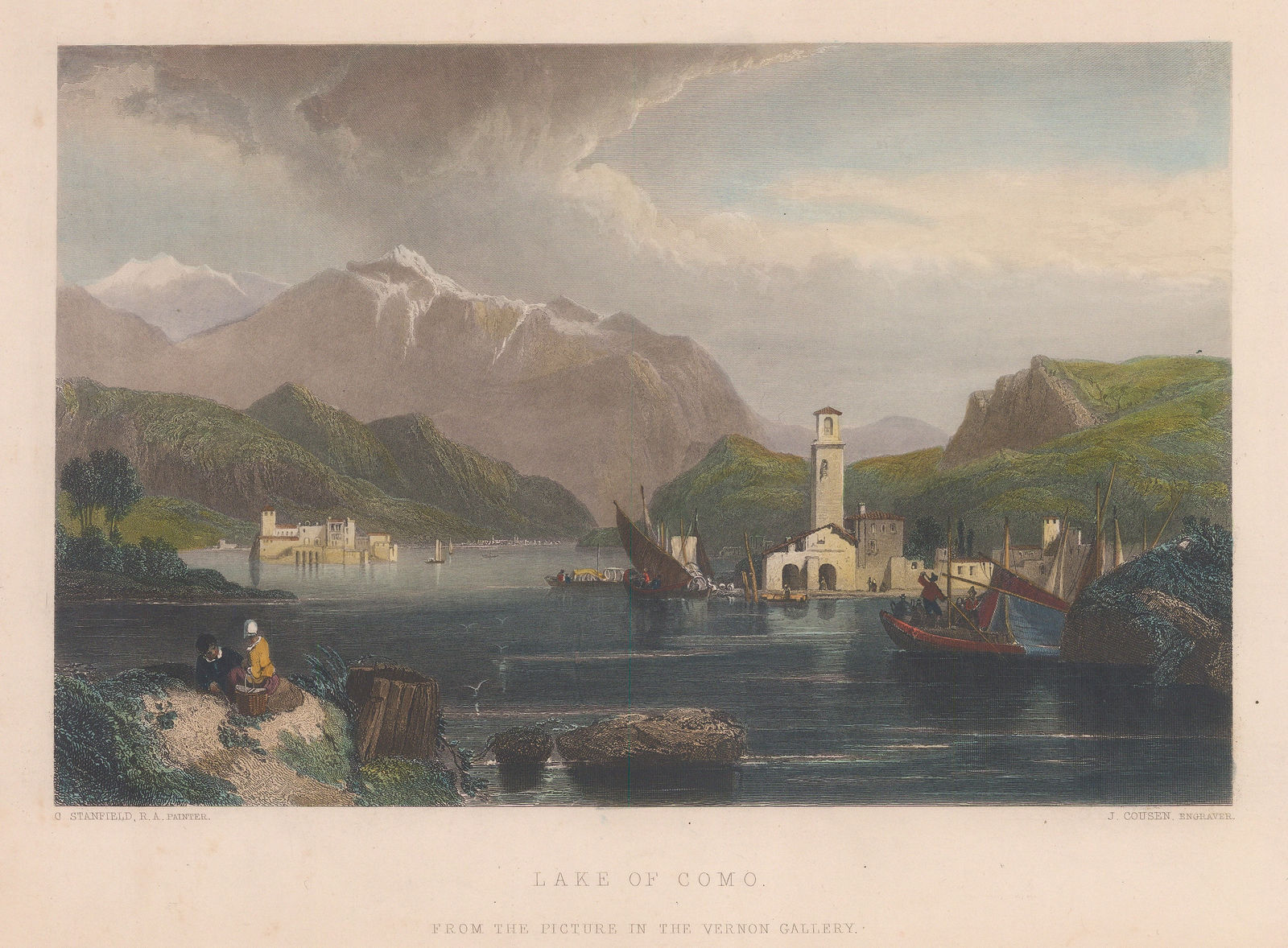 Clarkson Stanfield, Italy - Lake Como, 1850