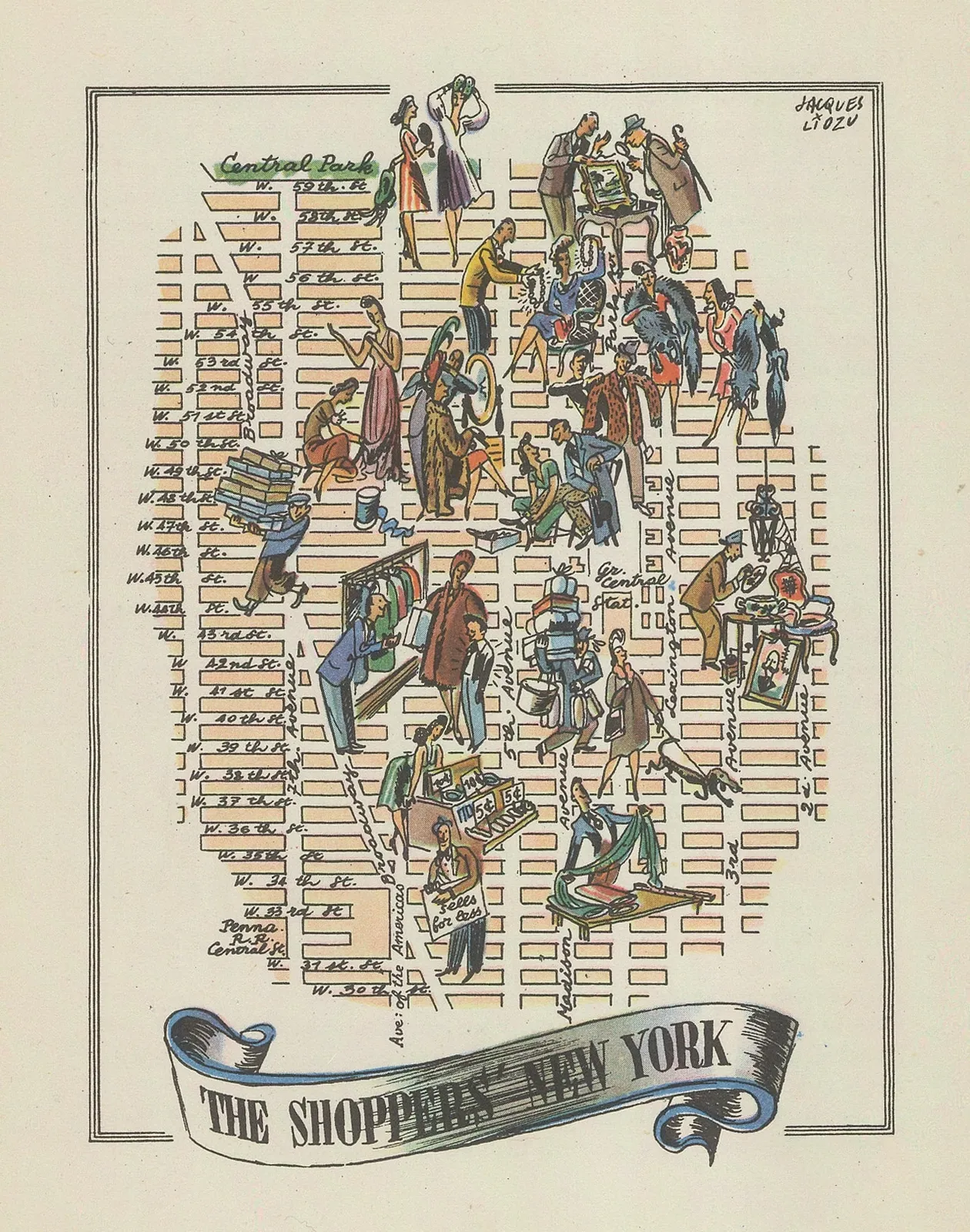 Dore Ogrizek, The Shopper's New York, 1946