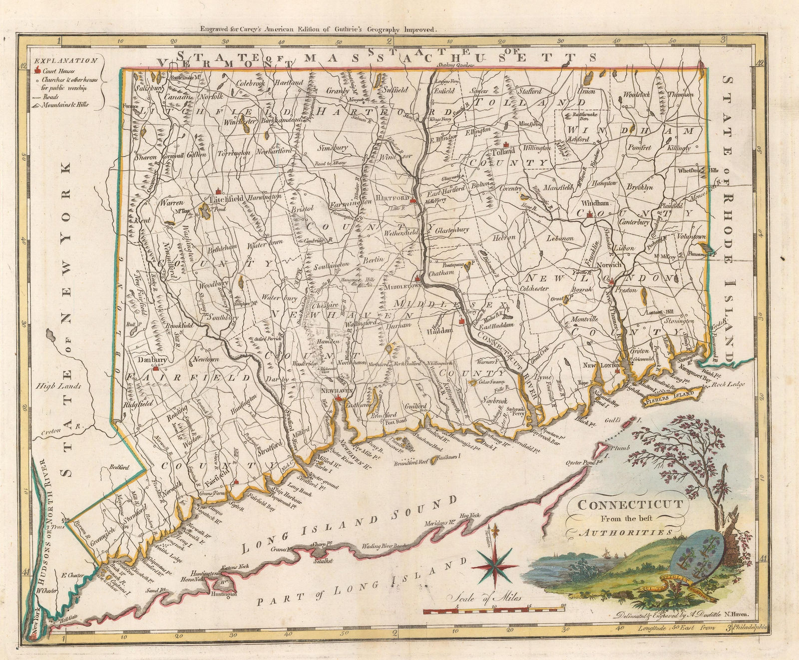 Matthew Carey, Connecticut from the Best Authorities, 1805 c.